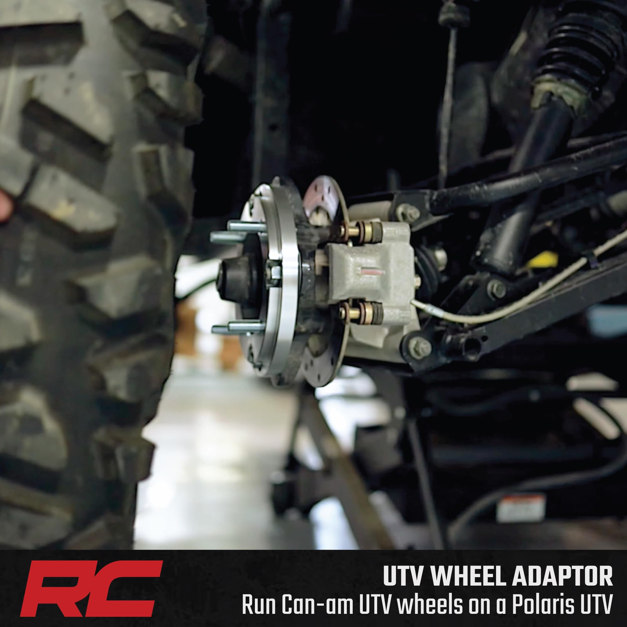 4x156mm Rough Country to 4x136/137mm Wheel Adapters for Polaris UTV's -10097