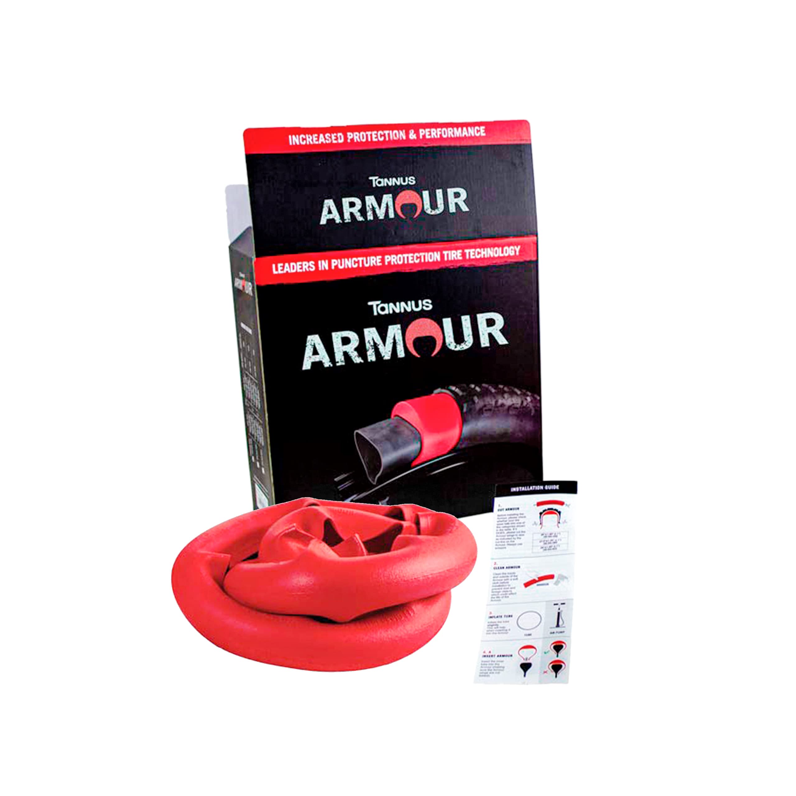 Tannus Armour Unisex's Puncture Round Protection tyre 26 x 4,00-4,80| 100/120-559, red, 26" x 4,0" a 4,8"