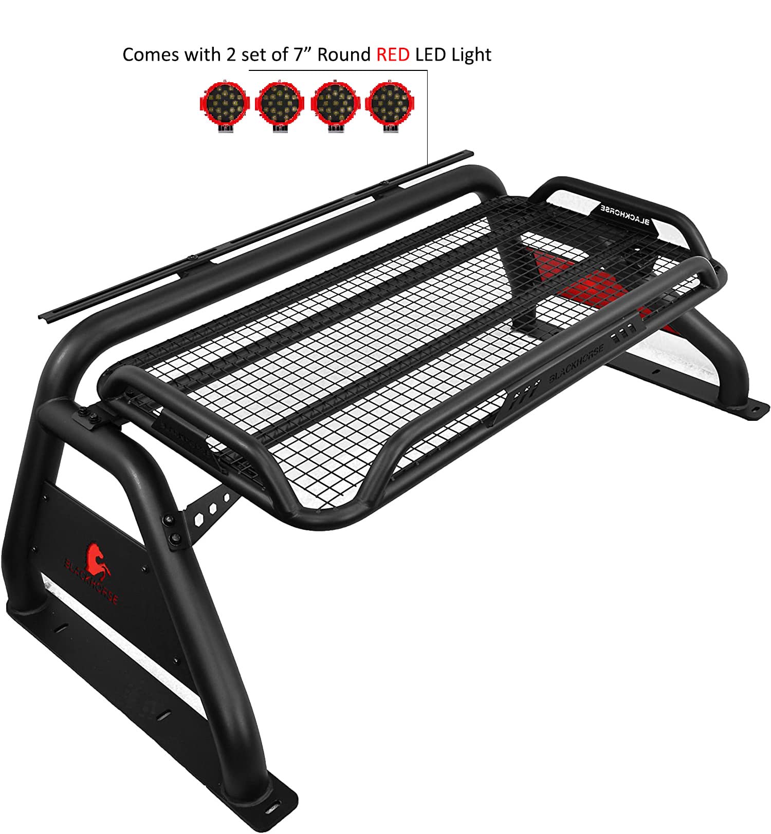 Atlas Black Horse Roll Bar Kit Compatible with 2015-2023 Toyota Tacoma-ATRB-TOTAB-PLR