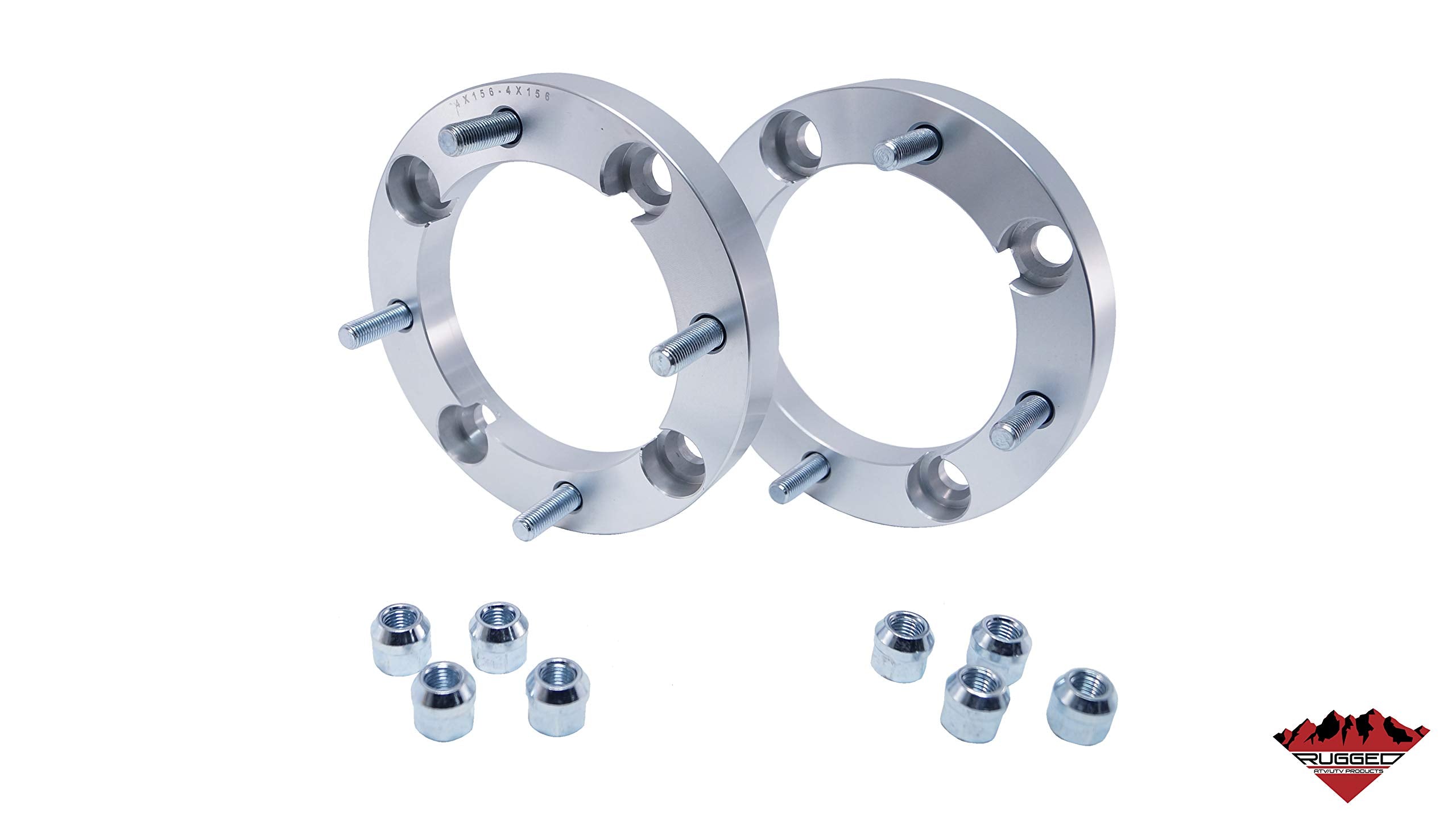 Front/Rear Rugged Wheel Spacer for (2016-22) Can Am/Honda Pioneer/Maverick/Talon, Made of Aluminum Alloy, Machine Pressed High Tensile Studs, Bolt Pattern: 4 x136 mm; Thread: M12 x 1.5; Thickness: 2”