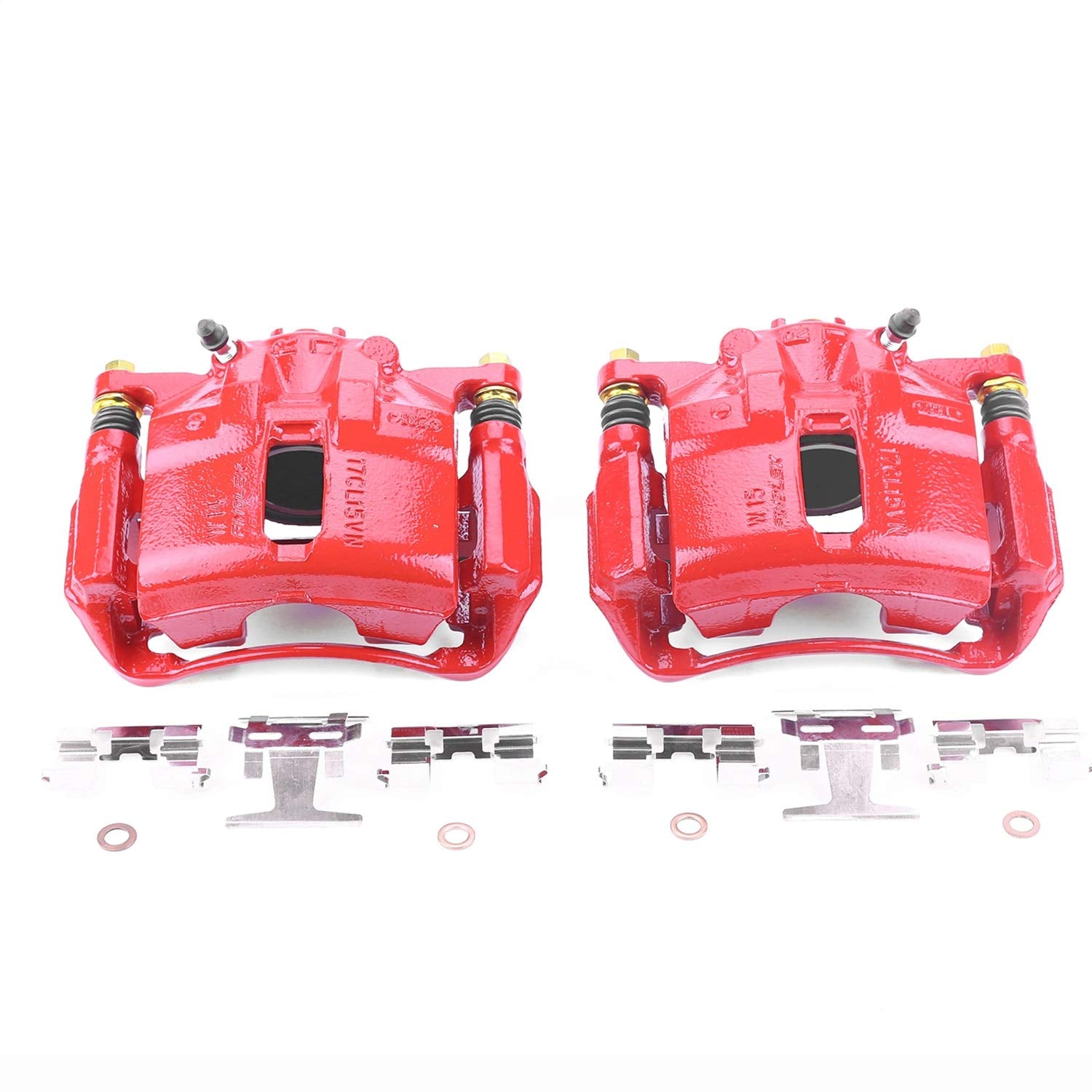 Power Stop Pair of High-Temp Red Powder Coated Front Calipers For Acura Legend 1991-1995, Acura RL 1996-1998, Acura TL 1996-1998, Honda Accord 1998-2002 [Model Specific]