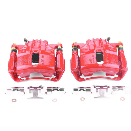 Power Stop Pair of High-Temp Red Powder Coated Front Calipers For Acura Legend 1991-1995, Acura RL 1996-1998, Acura TL 1996-1998, Honda Accord 1998-2002 [Model Specific]
