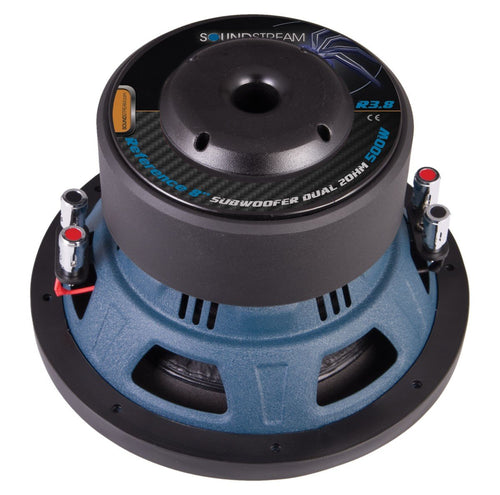 Soundstream 8" R3.8 500W Reference R3 Series Dual 2 Ohm Subwoofers