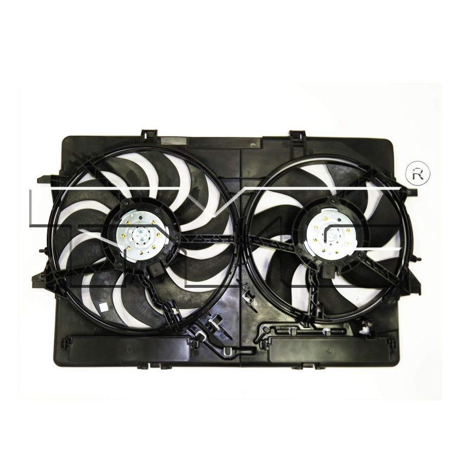 Cooling Fan Assembly TYC 622940 Compatible with AUDI, Black