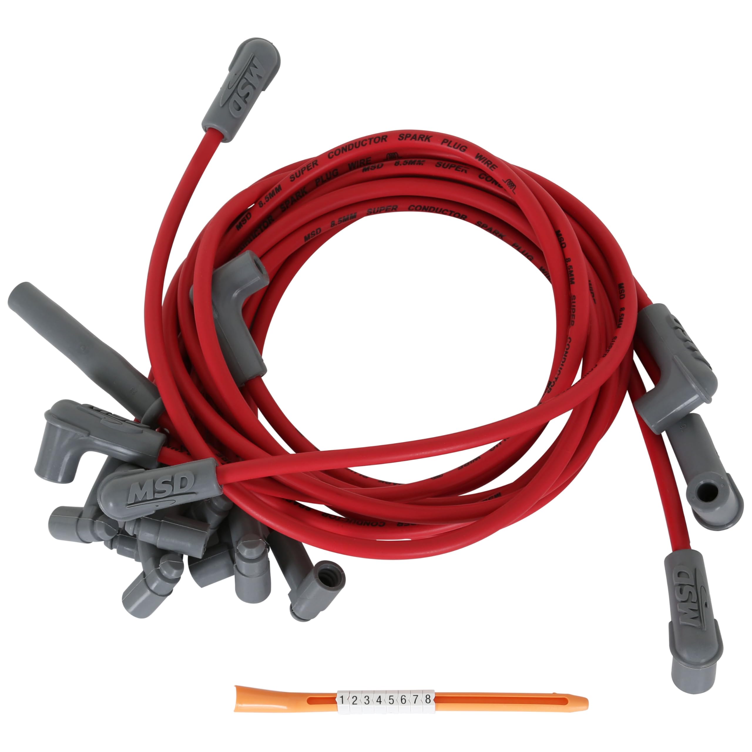 Super Conductor MSD 31459 Spark Plug Wire Set Red