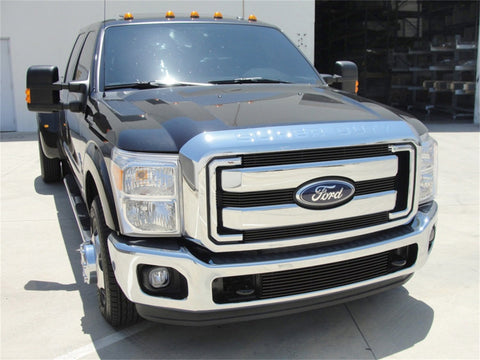 2011-2016 Super Duty T-Rex Grilles Billet Grille, Black, 4 Pc, Overlay - PN #21546B