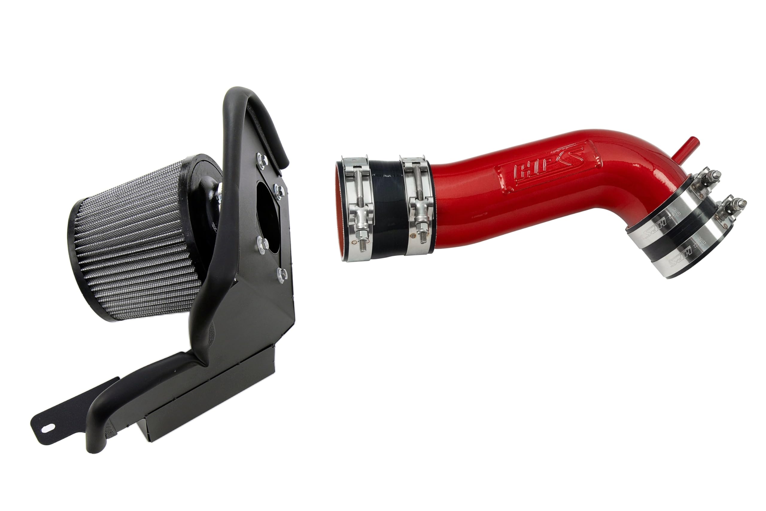 HPS Air Intake Kit Red with Heat Shield Cool Ram Compatible for 1993-1996 Toyota Supra 3.0L Non Turbo 2JZGE, 827-715R