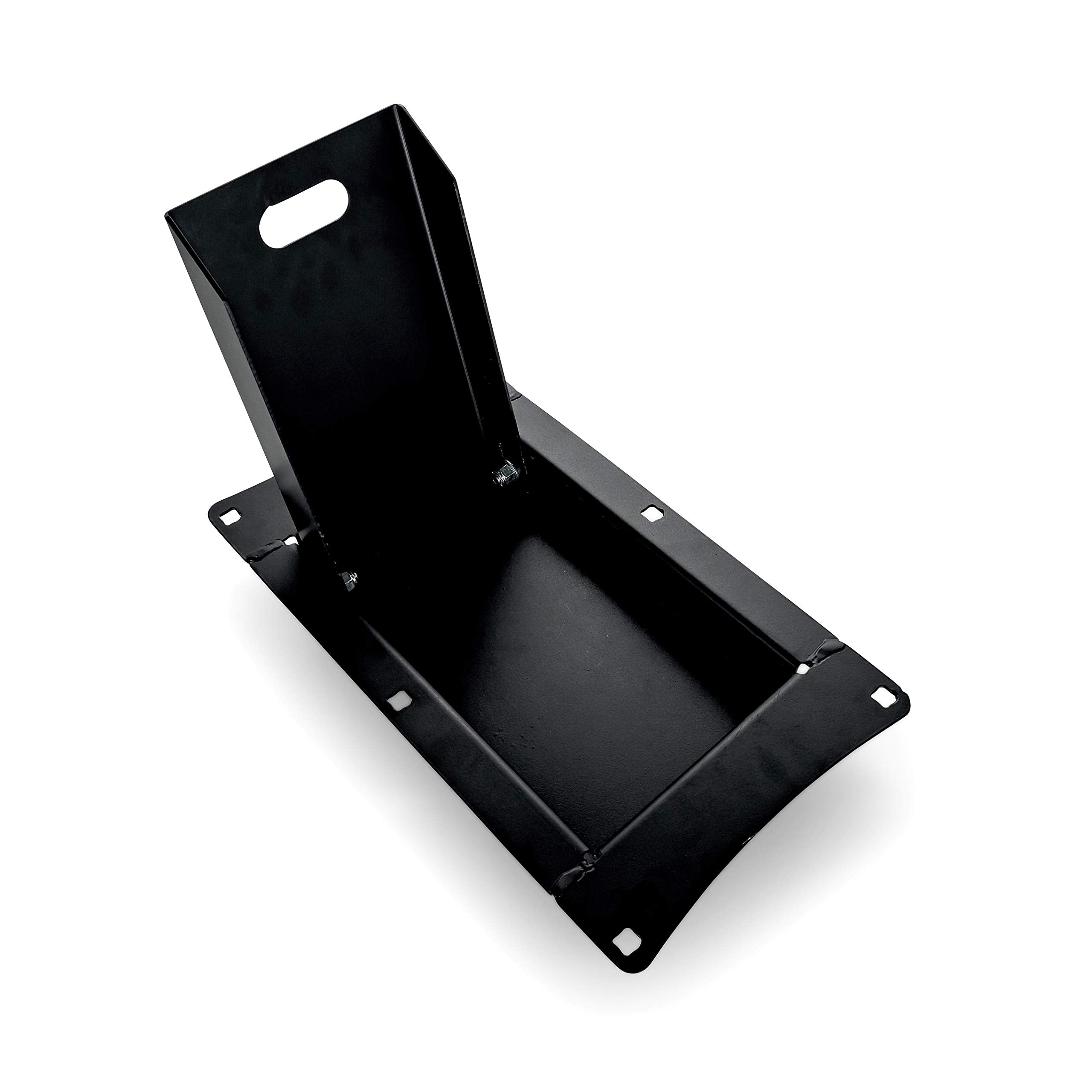 Recessed Camco Motorcycle Wheel Chock - Accommodates Most tire Sizes - Constructed of Powder-Coated Steel (66101)