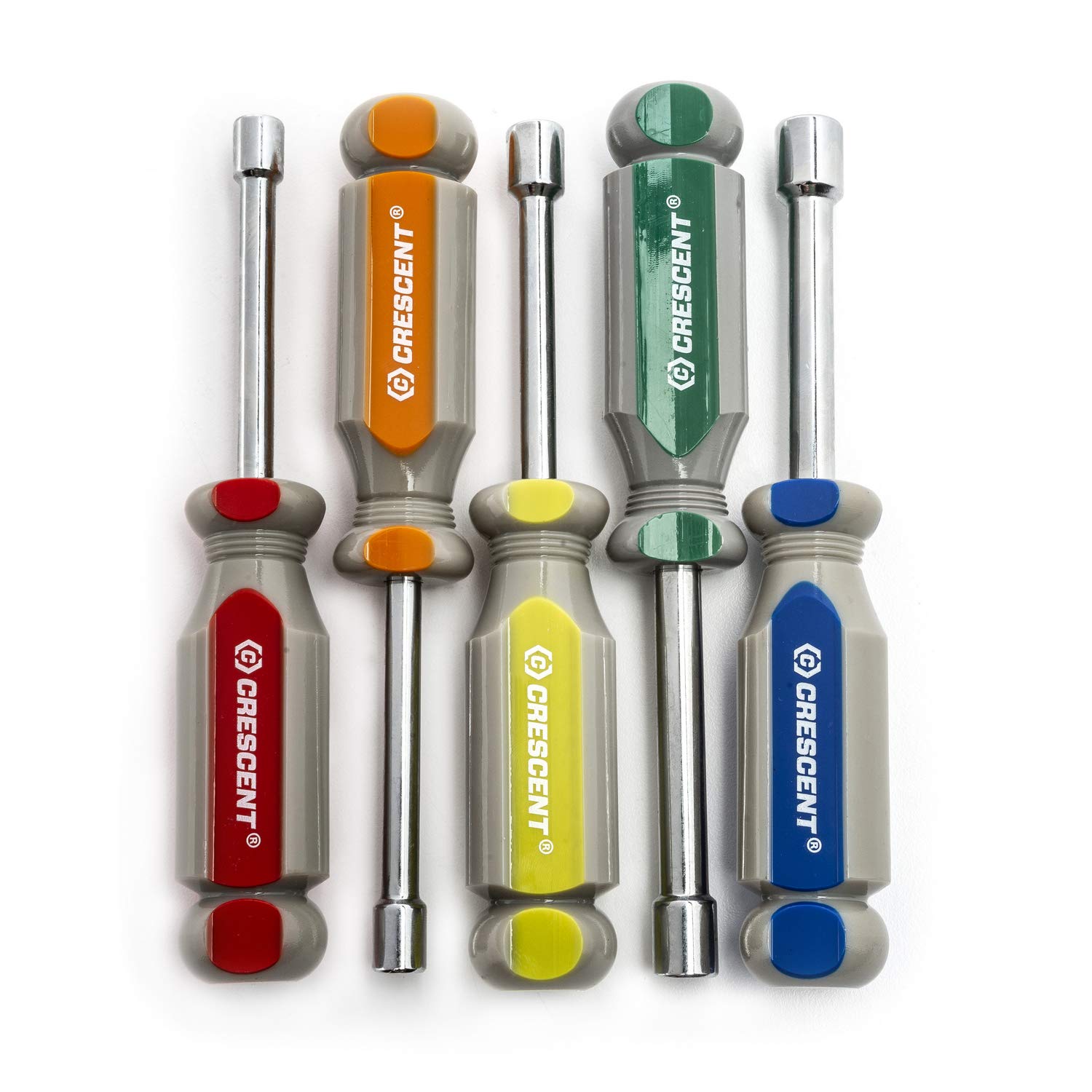 5 Pc. Crescent Metric Solid Shaft Tri-Lobe Acetate Nutdriver Set - CND5MM