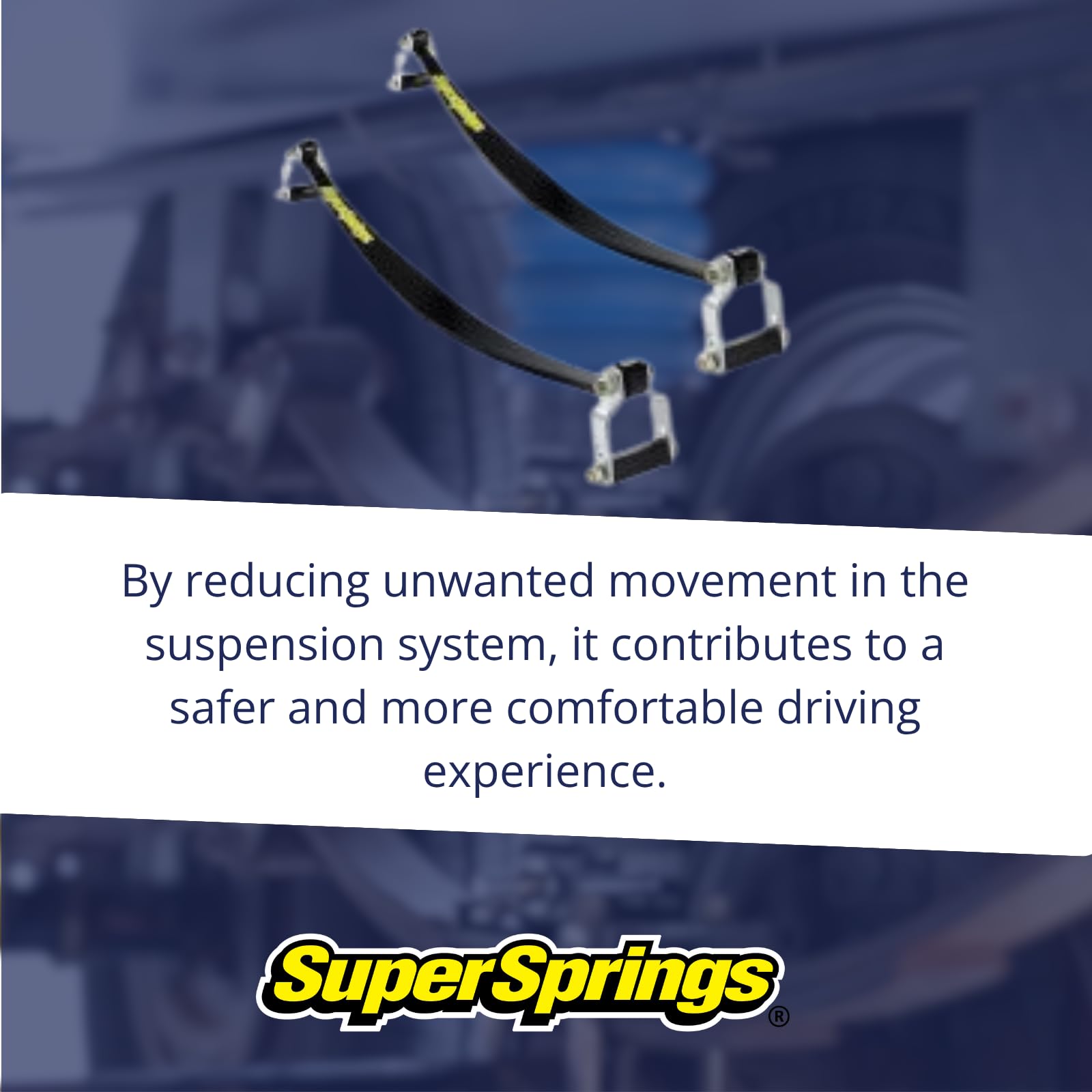 SuperSprings SSA2 for Dodge Dakota, Nissan D21, Toyota T100, black, 2,000 lbs.