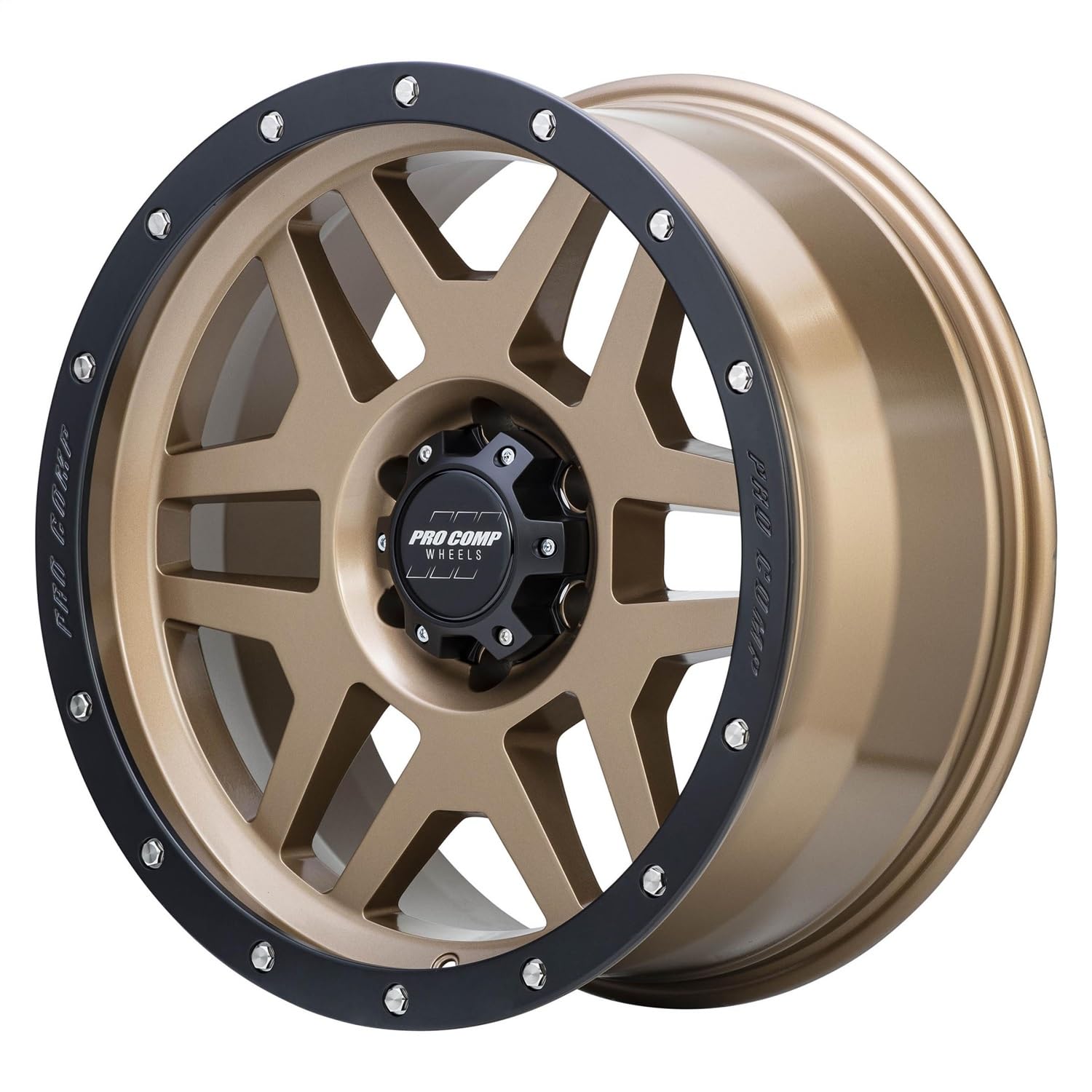 Pro Comp PHASER Alloys 17X9 6X139.7 4.76-6mm MATTE BRONZE WITH BLACK LIP - PXA9641-7983