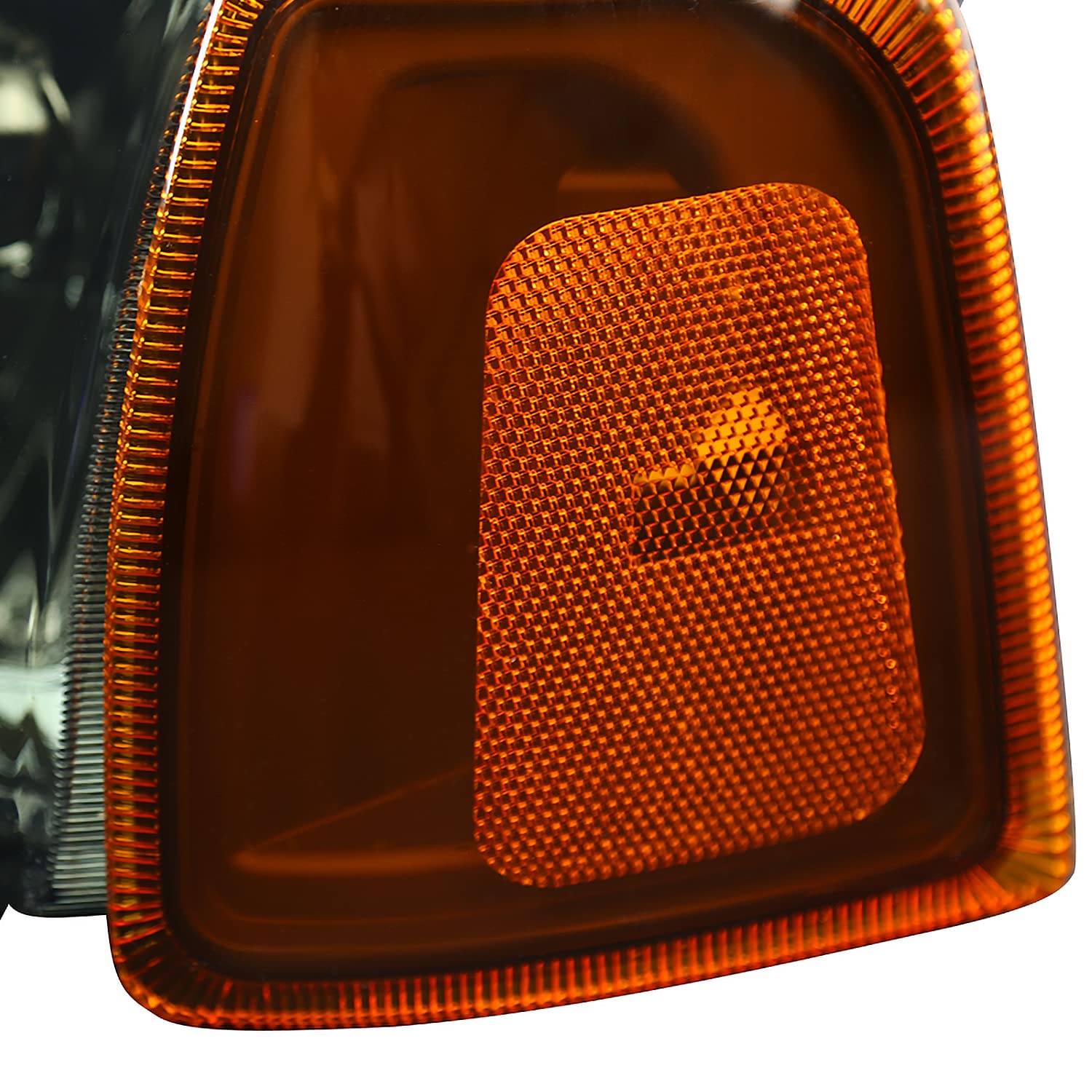Smoke Lens Headlights + Amber Corner Lights SPEC-D TUNING Compatible with 2001-2011 Ford Ranger L+R Pair Head Light Lamp Assembly