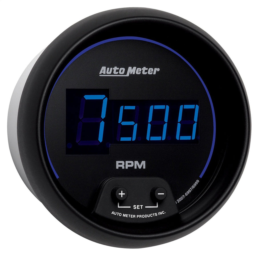 Auto Meter Cobalt Digital Black 3-3/8" In-Dash Tachometer Gauge 6997