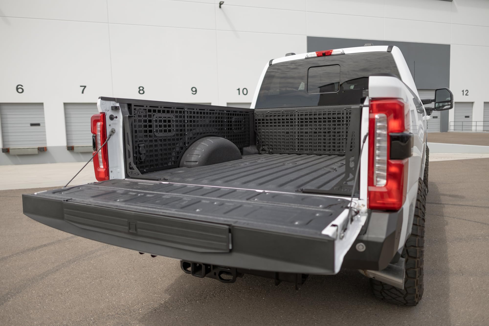 Bed Side Molle Panels Addictive Desert Designs for The 2023-2024 Ford F-250 & F-350 with 6.75' Bed | Keeps Main Cargo Area Clear for Larger Loads | Made in The USA (Driver Full Kit)