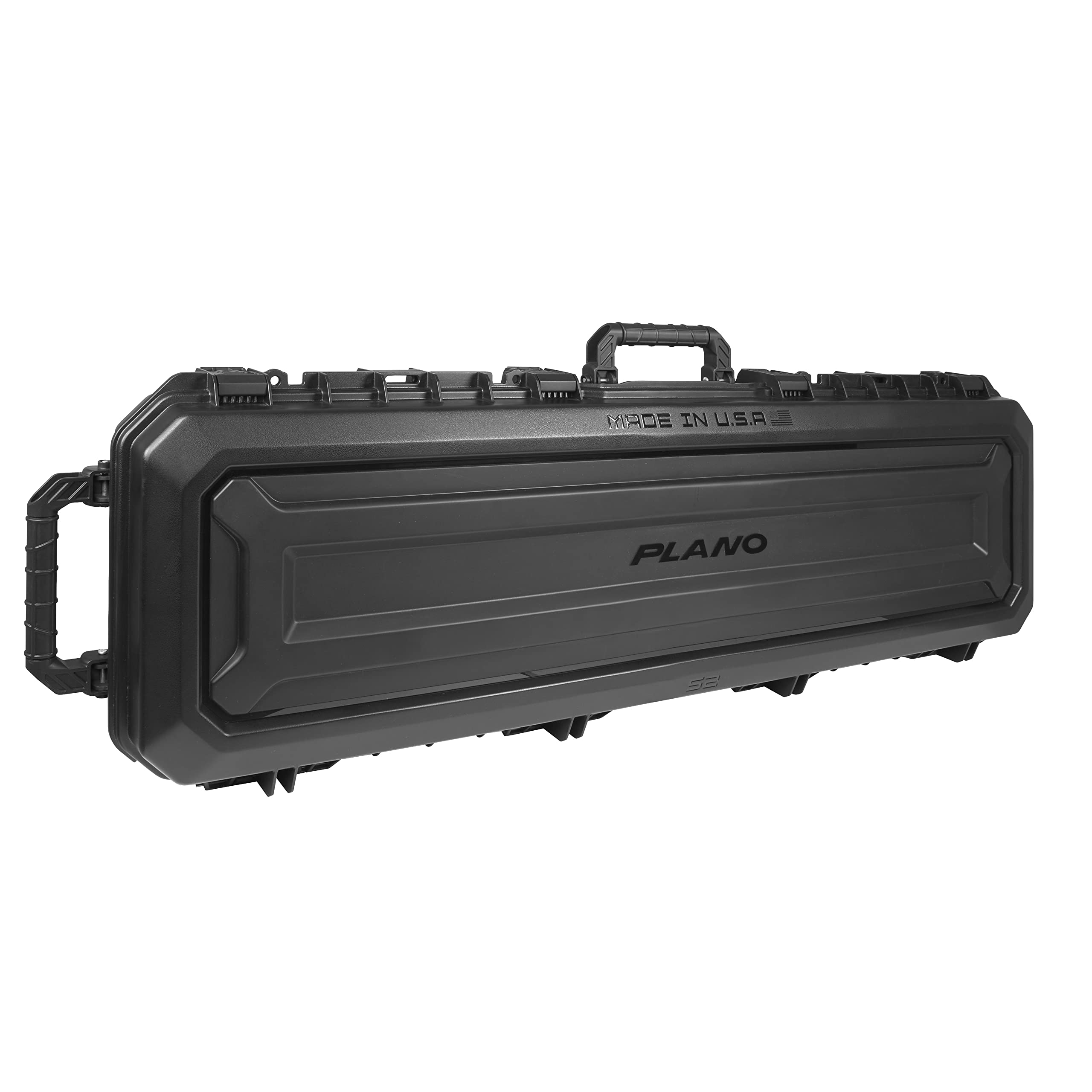 52” Plano All Weather Rifle Gun Case with Wheels, Black with Pluck-to-Fit Foam, Watertight & Dust-Proof Shield Protection, TSA Airline Approved for Travel