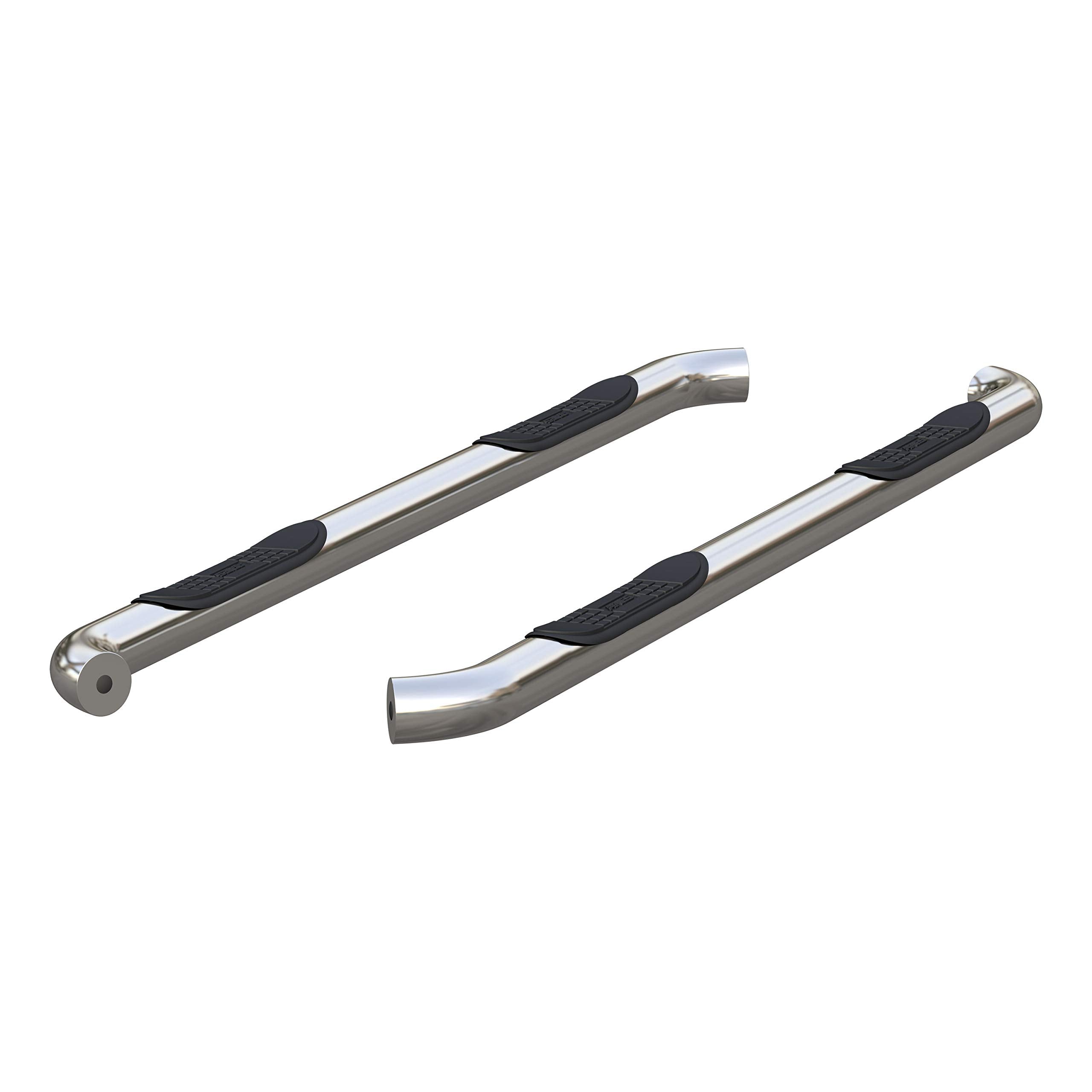 3-Inch Round Polished Stainless Steel ARIES Nerf Bars, No-Drill, Fits Select Nissan Equator, Frontier