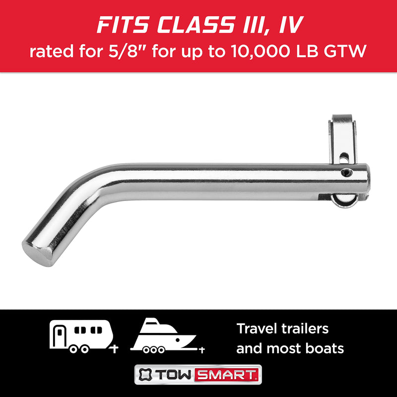 5/8 in. Steel TOWSMART Anti-Theft Receiver Hitch Pin, Fits 2 in. receivers