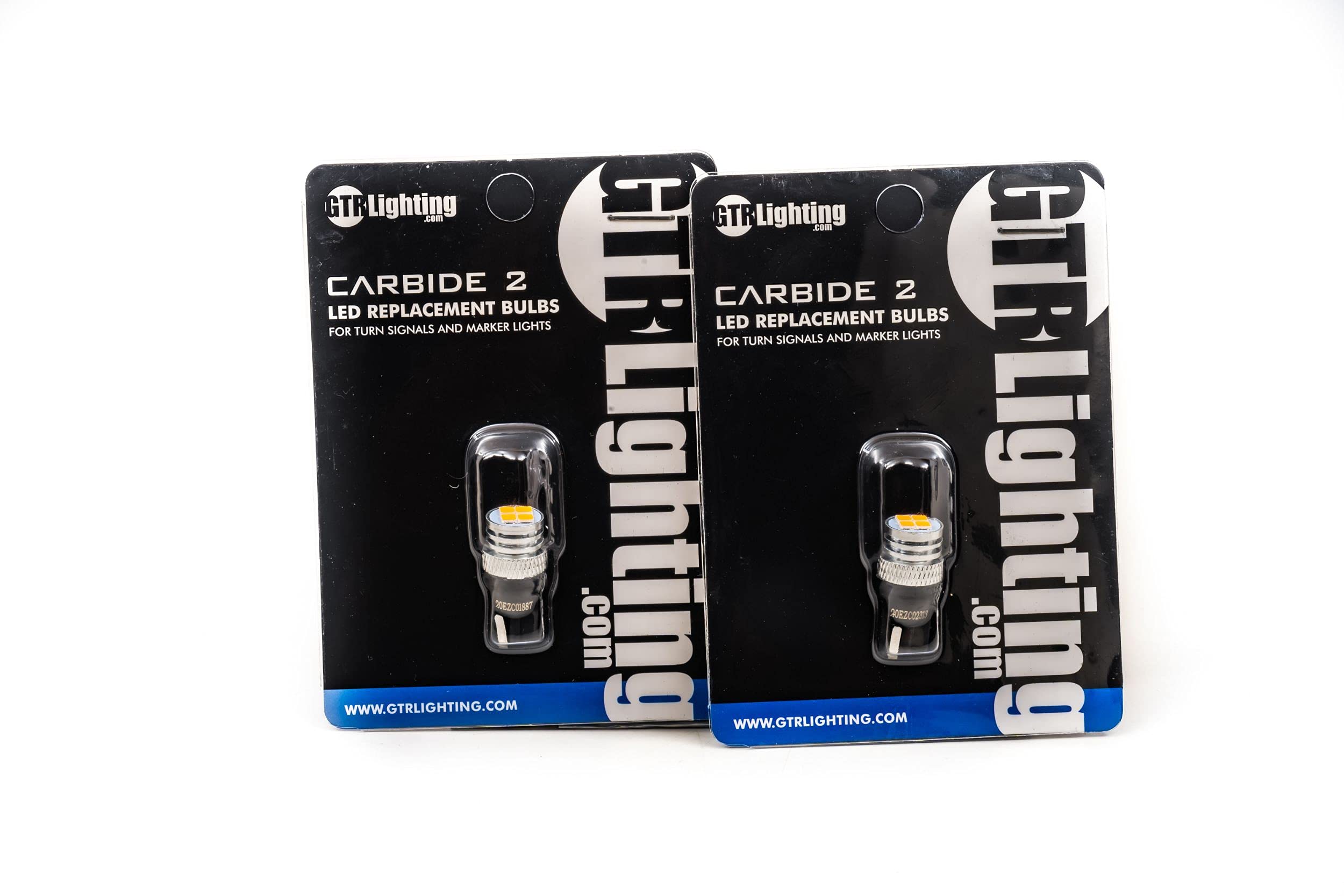 Amber GTR Lighting LED Bulb, Carbide Series T10/194, Universal Upgrade for Interior Dome & Map Lights, or Exterior Side Markers, Ultra Bright Plug and Play Replacement. (1x GTR.LED232)
