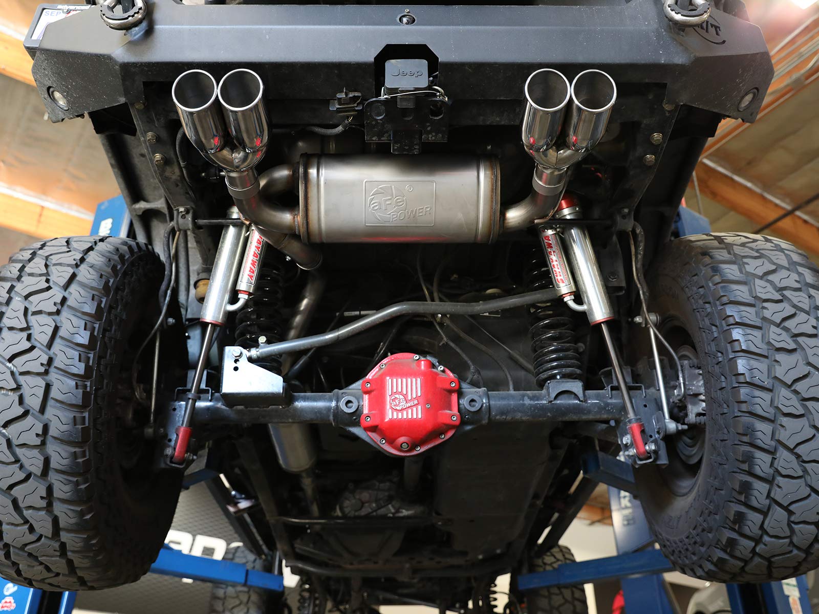 Vulcan Series aFe Power 2-1/2 IN 304 Stainless Steel Cat-Back Exhaust System Polished