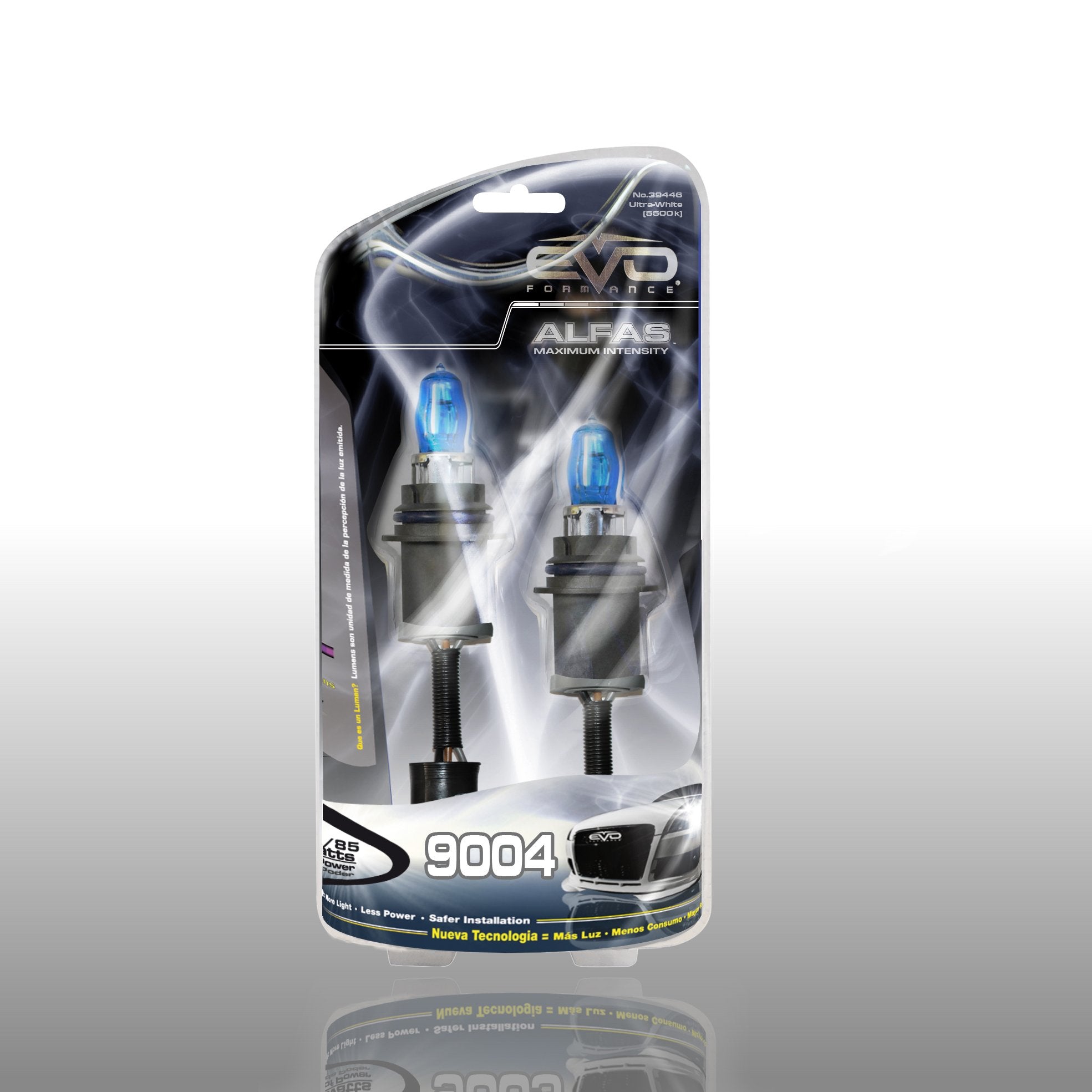 EVO Formance CIPA Maximum Intensity 9004 Ultra White Halogen Bulbs - Twin Pack
