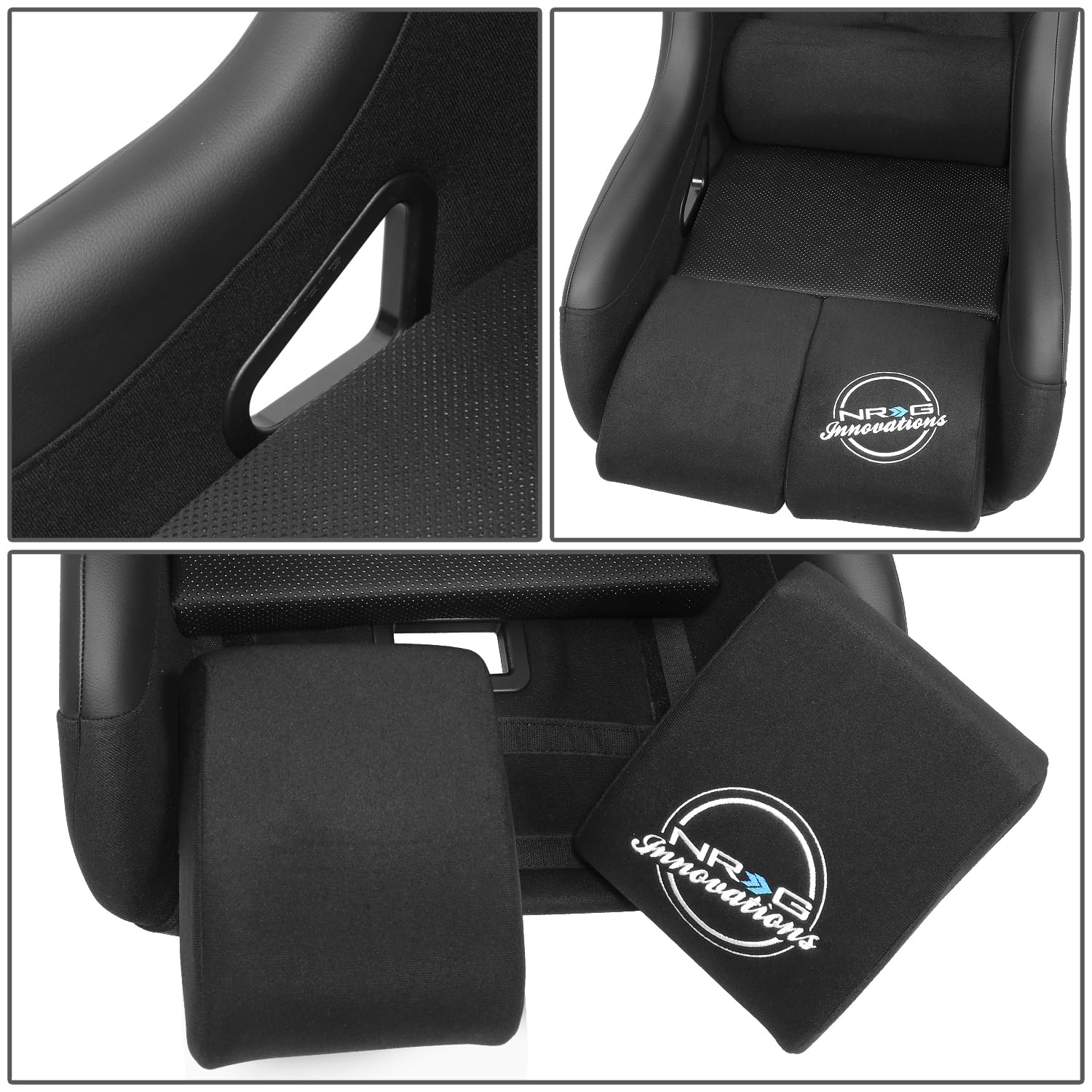 NRG Innovations FIA Competition Seat NRG-FRP-RS400C with Competition Fabric, FIA Homologated with Carbon Back Finish