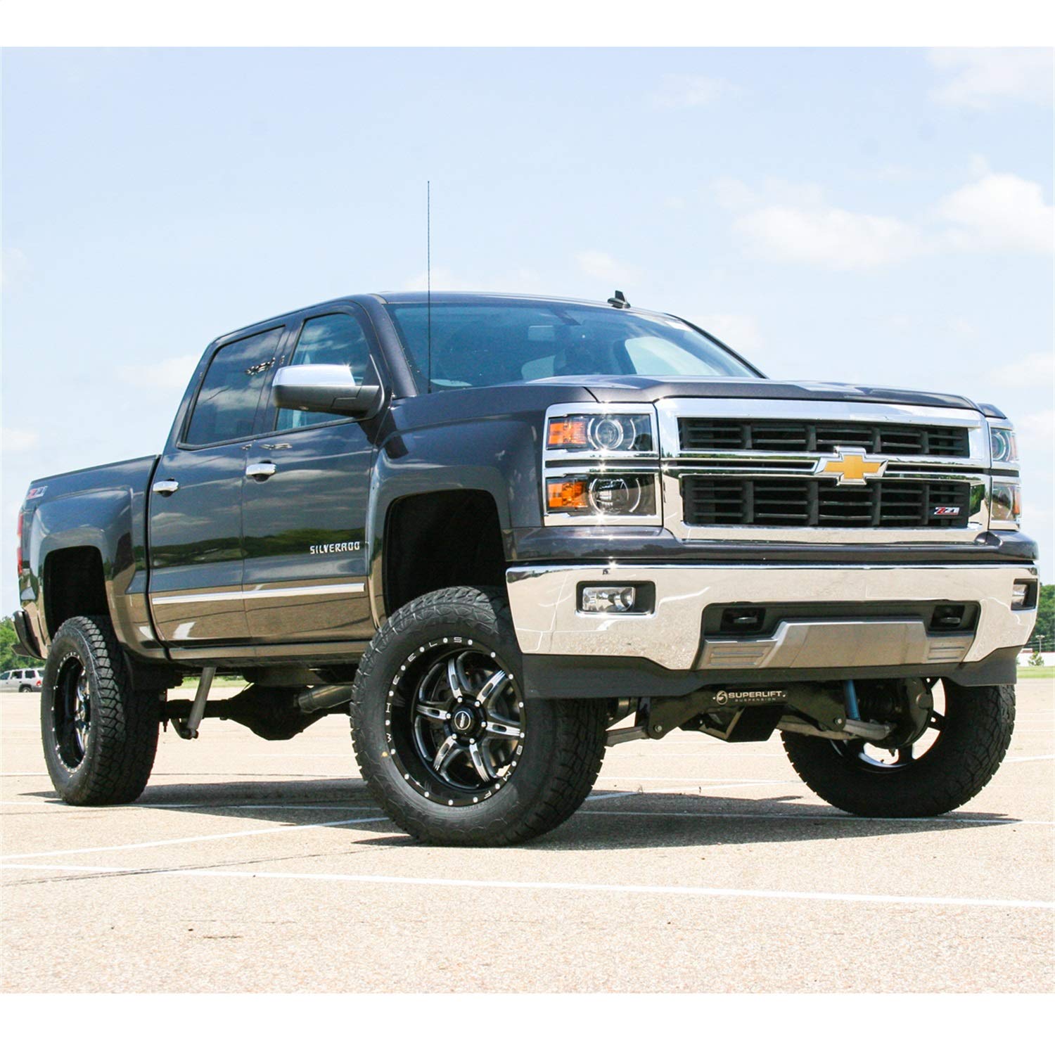 SUPERLIFT SUSPENSION RealTruck 8" Lift Kit for Silverado/Sierra | Complete Lift Kit with King Coilovers | K908KG | Fits 2014-18 Chevrolet Silverado/GMC Sierra 1500 4WD w/ OE Alum or Stamp Steel Arms