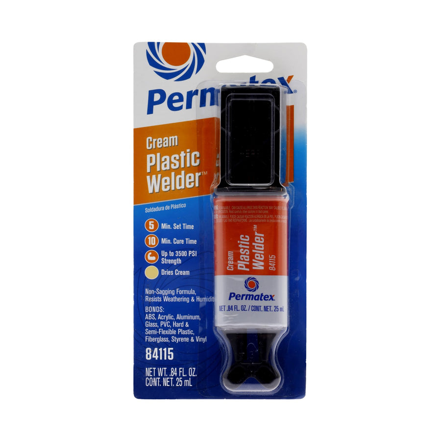 5-minute Permatex Plastic Weld Adhesive, 0.84 oz., Black
