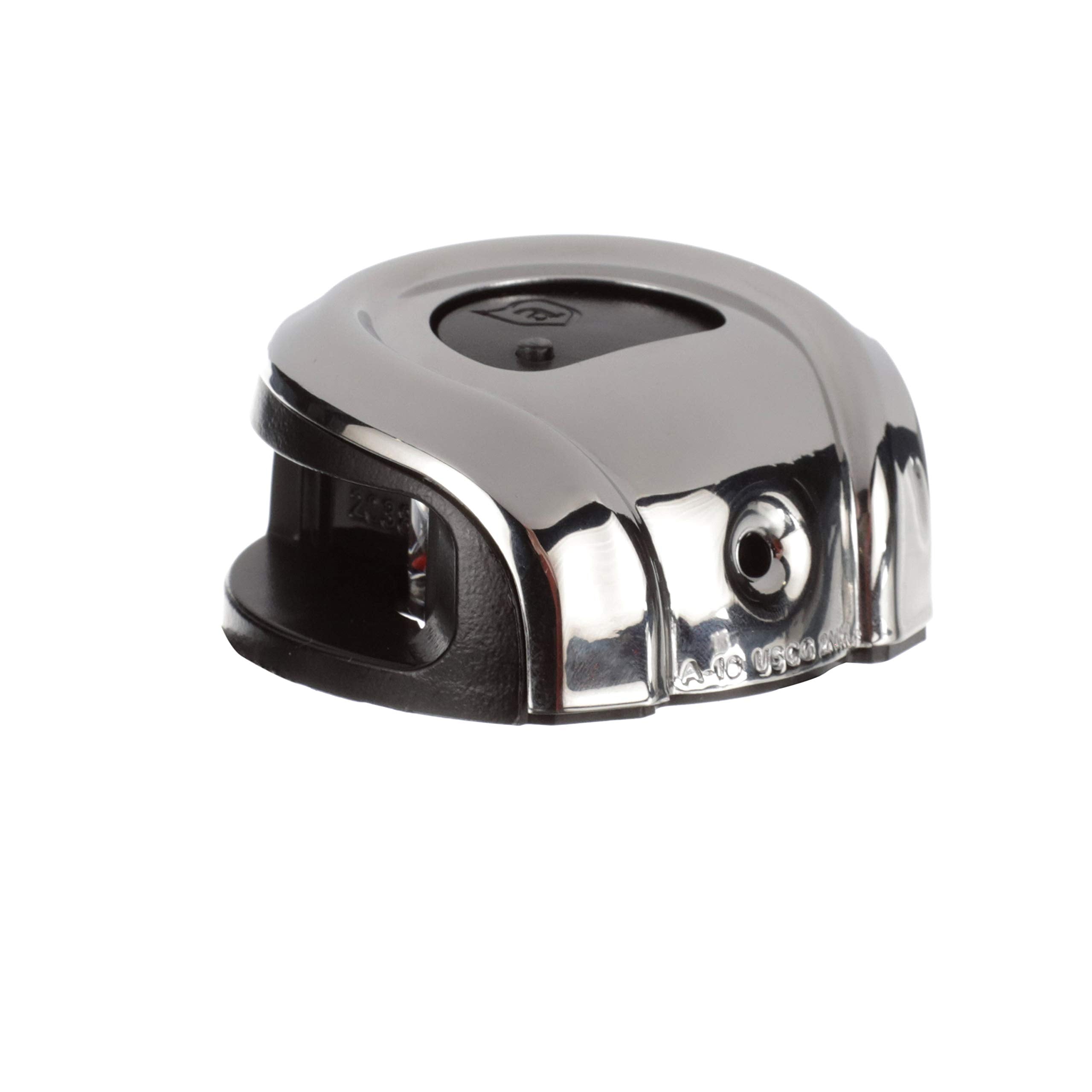 LightArmor Attwood NV2012SSR-7 2-Mile Navigation Deck Mount Sidelight, Red LED Lighting, Round Stainless Housing