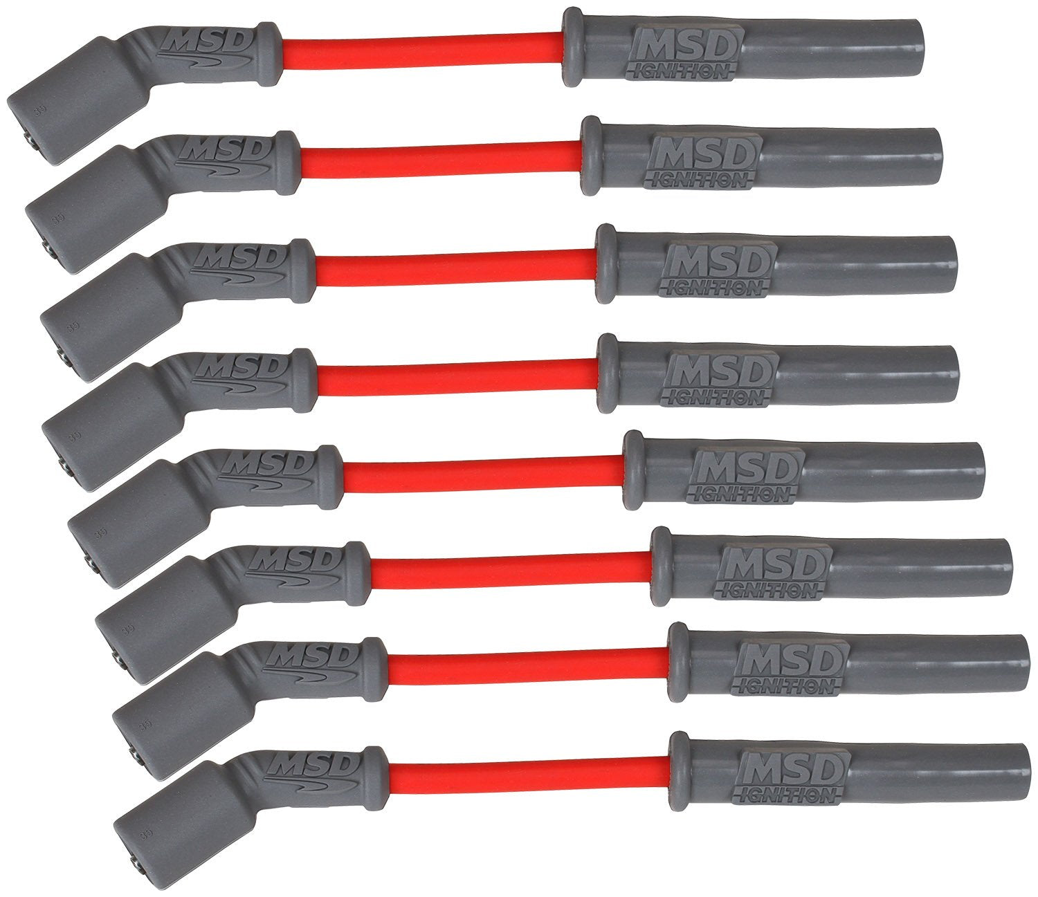 Super Conductor MSD 32819 Spark Plug Wire Set, Red