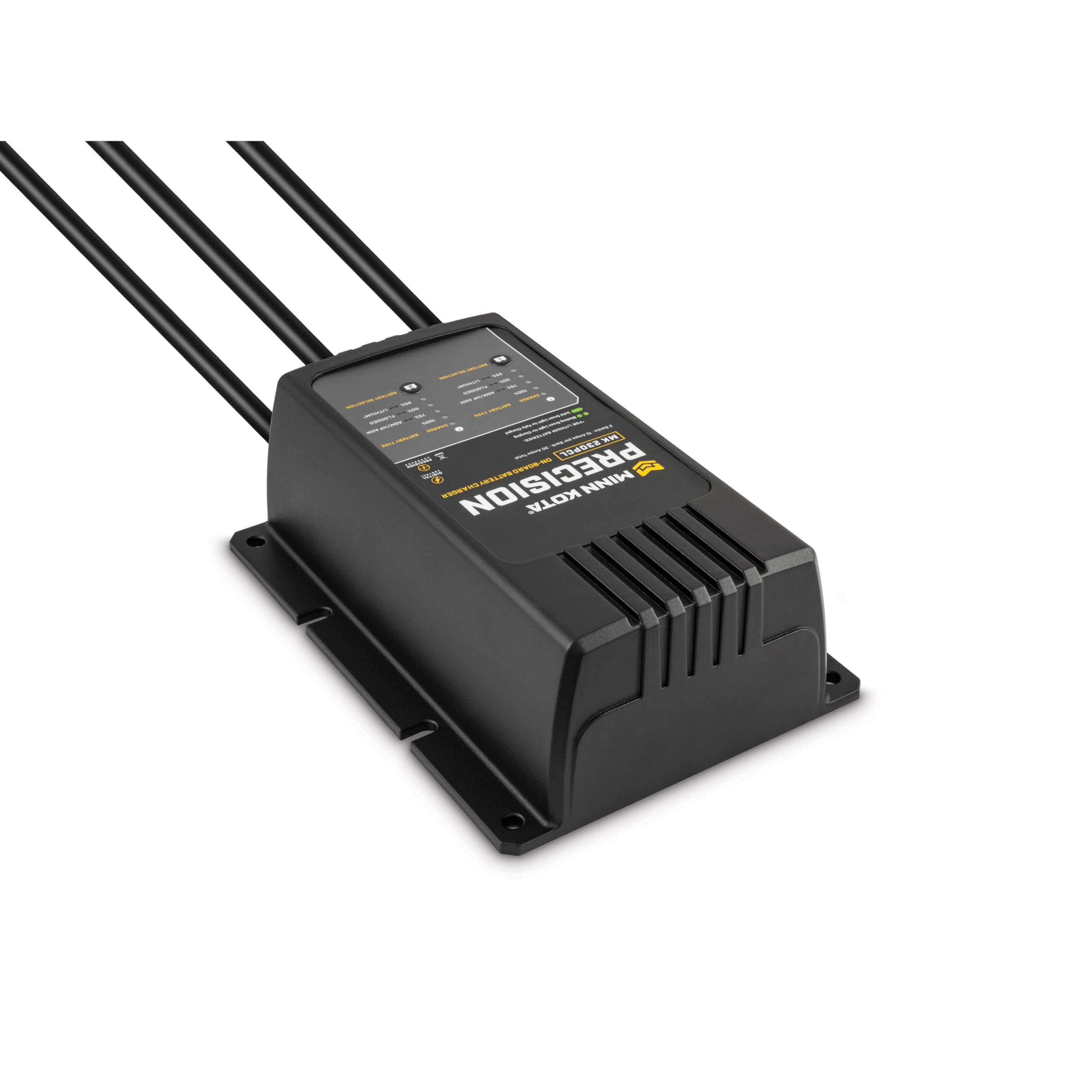 Minn Kota MK-230PCL Precision On-Board Marine Battery Charger – 2 Banks, 15 Amps Each