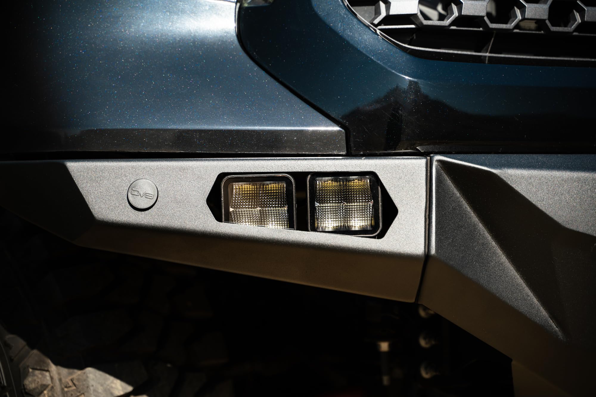 Offroad DV8 Spec Series Winch Front Bumper for 2014-2021 Toyota Tundra | Compatible w/Standard Heavy-Duty Winches | Mounts one 20" Single or Dual Row Light Bar & four 3" Pod Lights | 2 D-Ring Mounts
