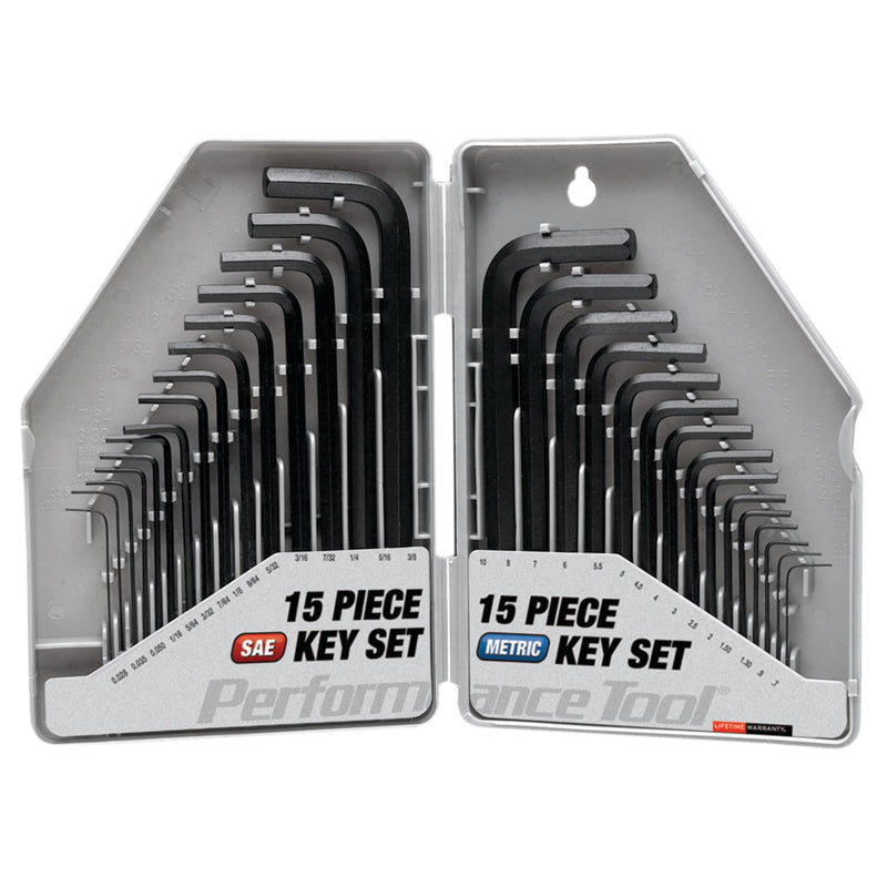 W80288 Performance Tool SAE & Metric Hex Key Set, 30-Piece