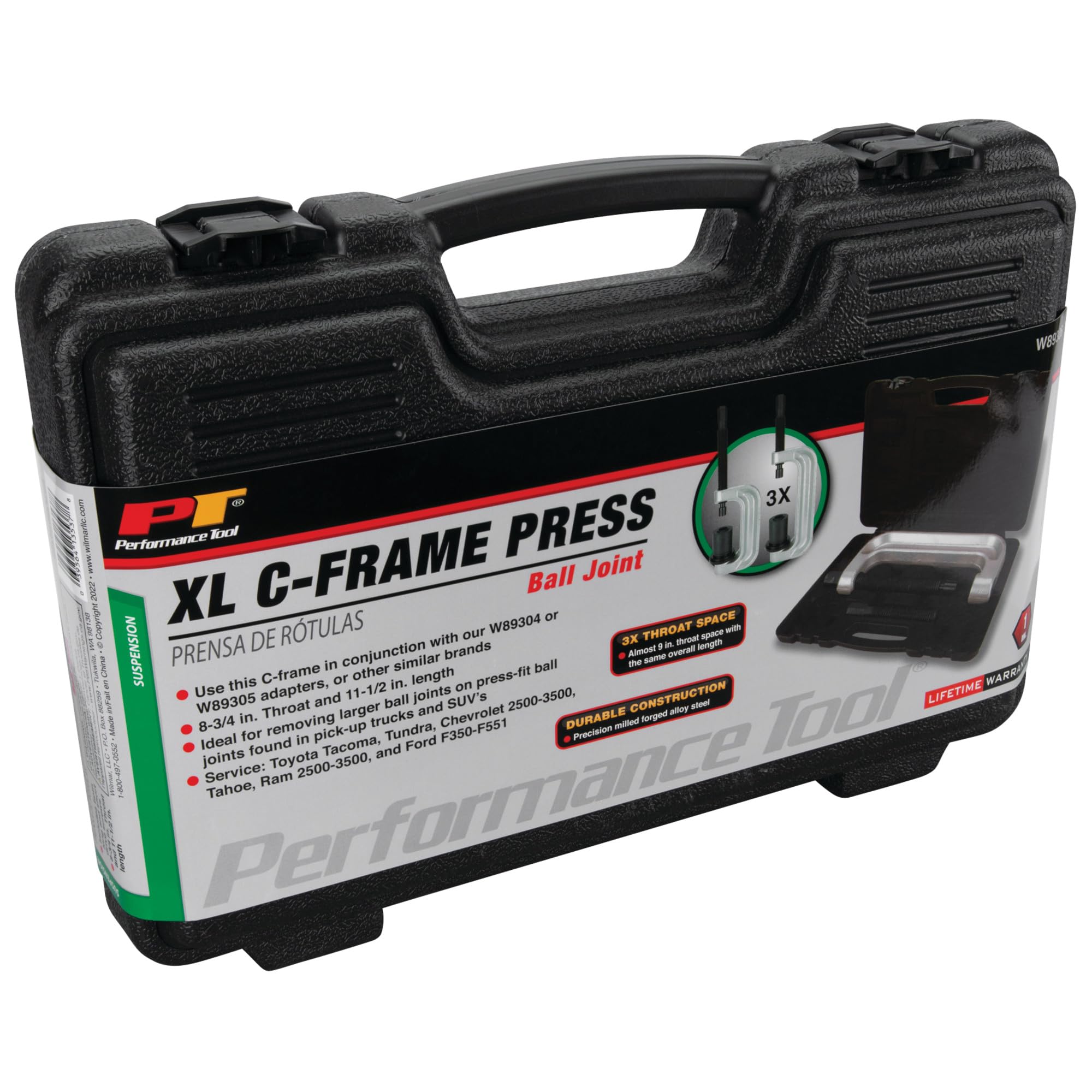 Extra Large Performance Tool W89306 C-Frame Ball Joint Tool for Heavy-Duty Vehicles and Trucks with Easy-to-Use Design and Durable Construction