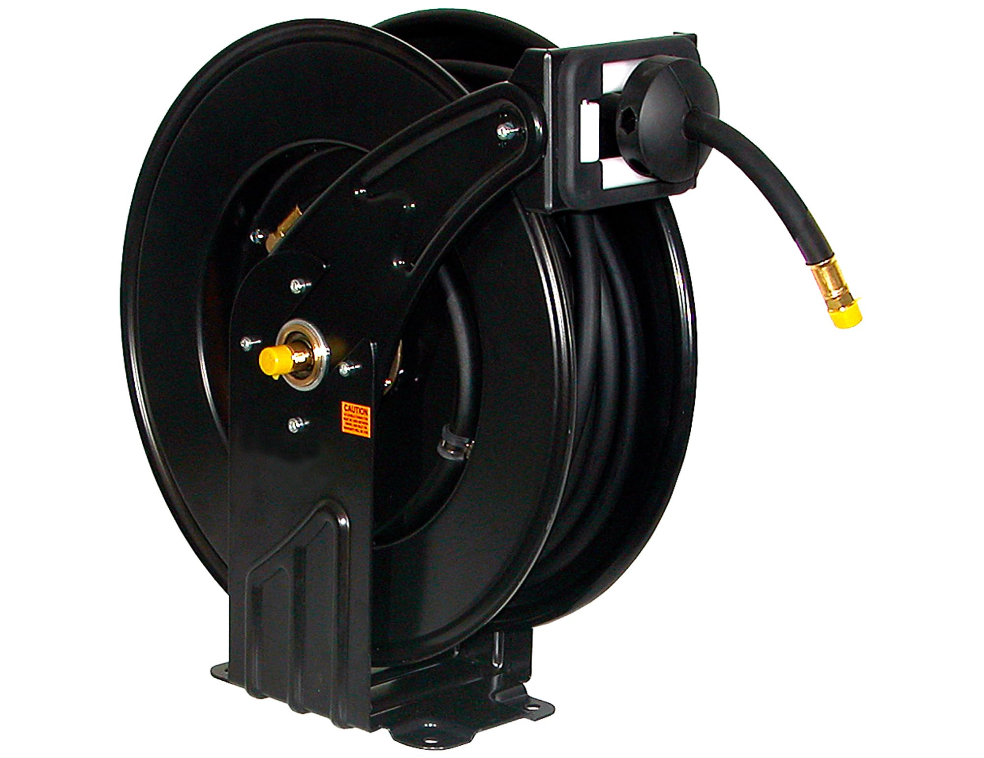 HR1250 Buyers Products Hose Reel, 1/2 Inch x 50 Feet, Tangle-Free Hose Storage for Mobile Pneumatic Systems, Air Tools, Liquid Spray Applications, Tire Filling