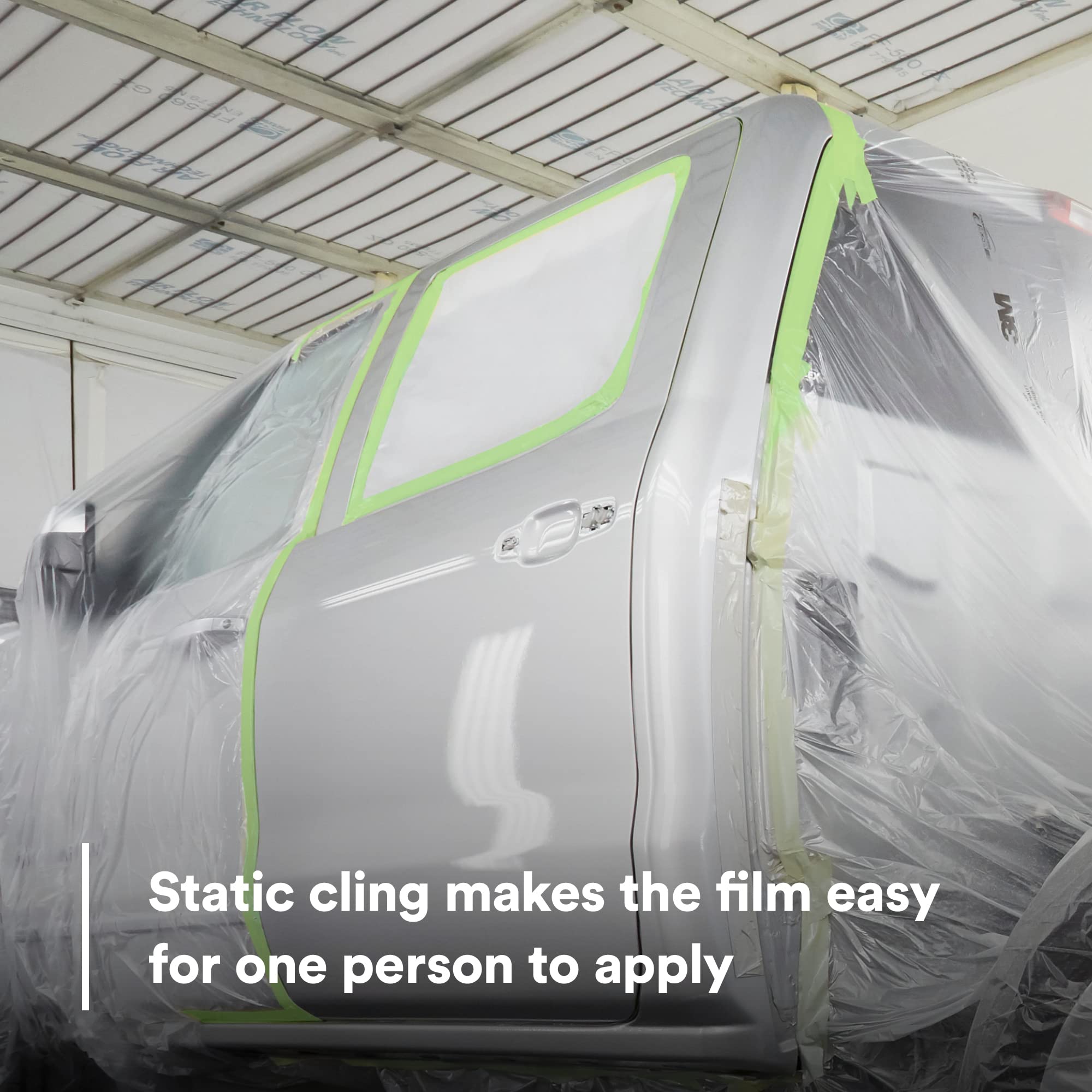 High Density 3M Plastic Sheeting 06723, Tear Resistant, Durable, Easy To Cut, 12 ft x 400 ft