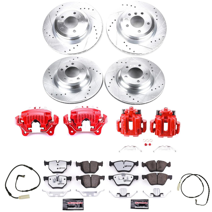 Power Stop Front & Rear KC2886-26 Z26 Street Warrior Brake Kit For BMW 330i 2006 [Model Specific]