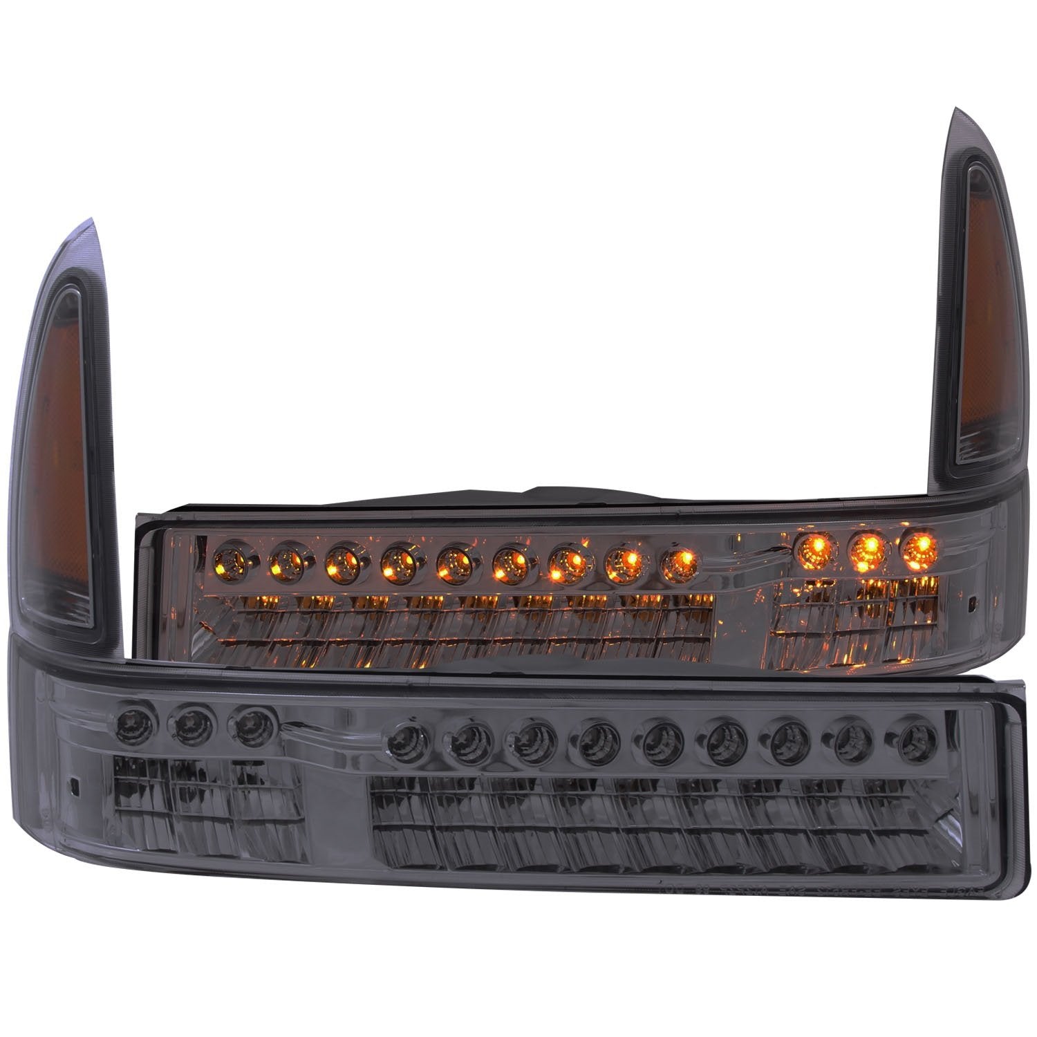 Smoke LED AnzoUSA Bumper Light - (Sold in Pairs)