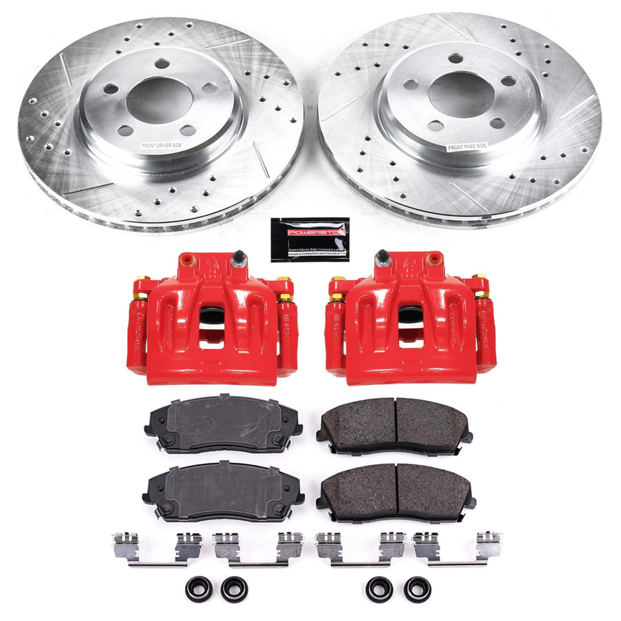 Power Stop Z23 Evolution Sport Brake Kit with Calipers For Chrysler 300 2012-2021, Dodge Charger 2012-2021, Dodge Challenger 2012-2021 [Model Specific]