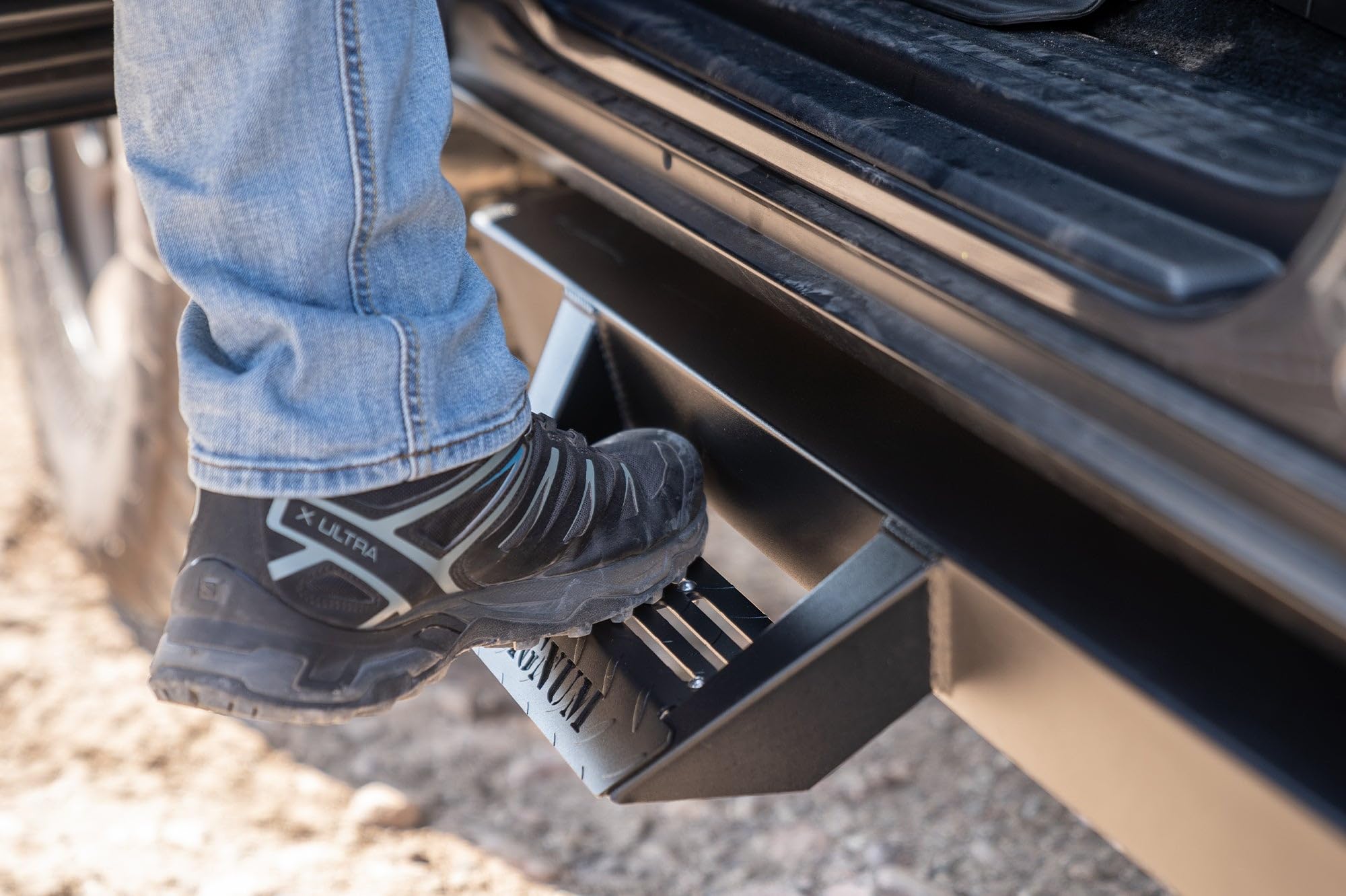 Compatible Magnum RT Drop Steps Running Boards Black with 2010-2024 4Runner Without Factory Cladding