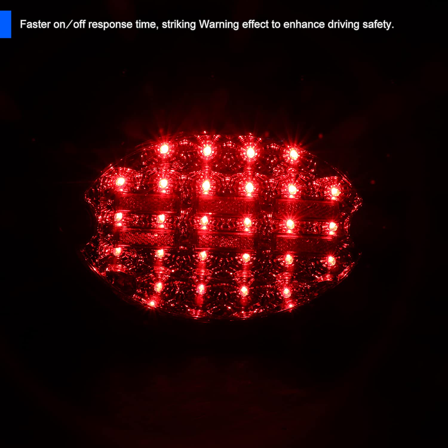4PC Spec-D Tuning Red LED Tail Lights Set Taillight Assembly Compatible with 1997-2004 Chevy Corvette Left + Right Pair Assembly