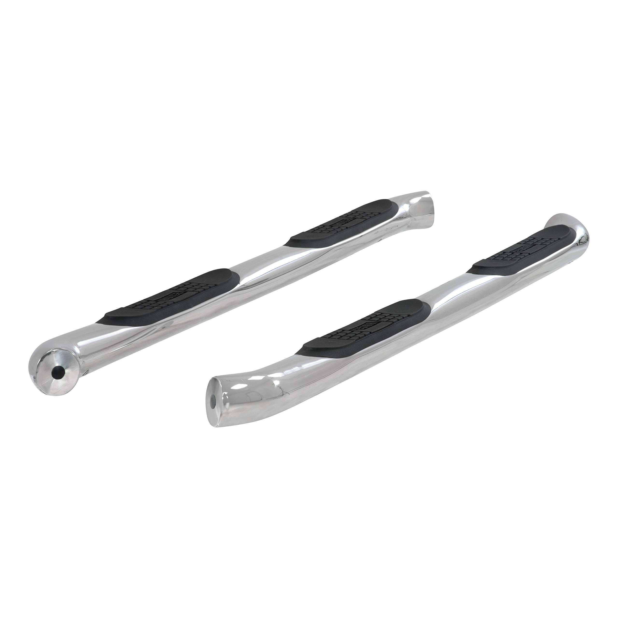 3-Inch Round Polished Stainless Steel ARIES Nerf Bars, No-Drill, Fits Select Toyota Highlander