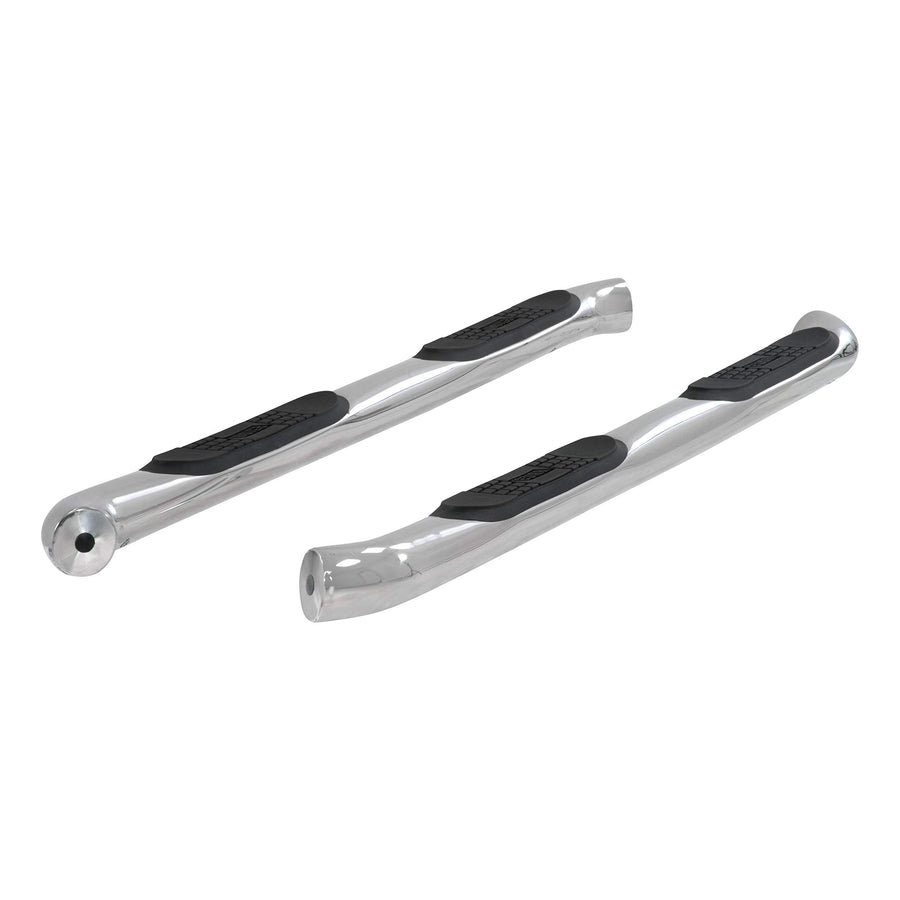 3-Inch Round Polished Stainless Steel ARIES Nerf Bars, No-Drill, Fits Select Toyota Highlander