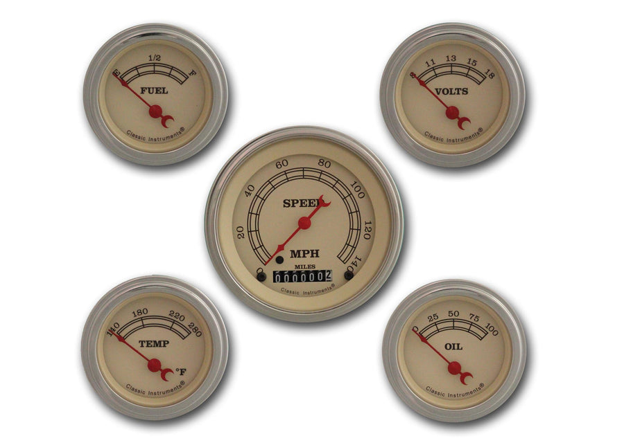 Vintage Series Classic Instruments VT00SLF Five Gauge Set