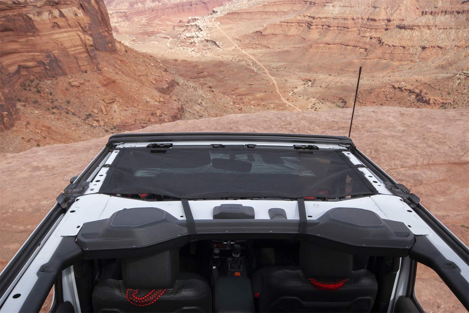 Eclipse Sun Shade Rugged Ridge 13579.72, Front, Black; 18-Current Wrangler (4Dr) / 2121 Gladiator