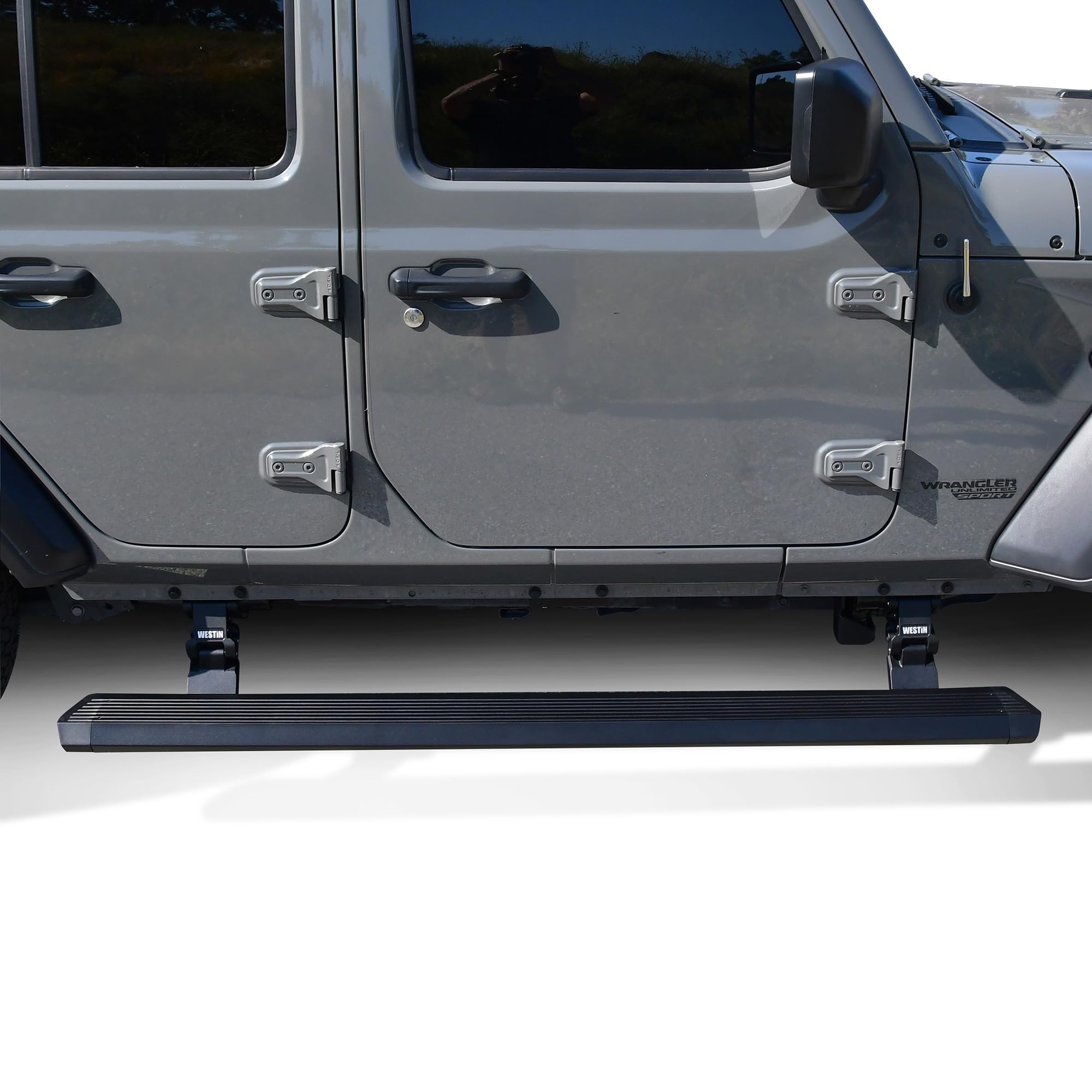 Westin Pro-e 29-24065 Electric Running Boards fits 2018-2023 Wrangler JL Unlimited 4 Door Textured Black 1 Pair