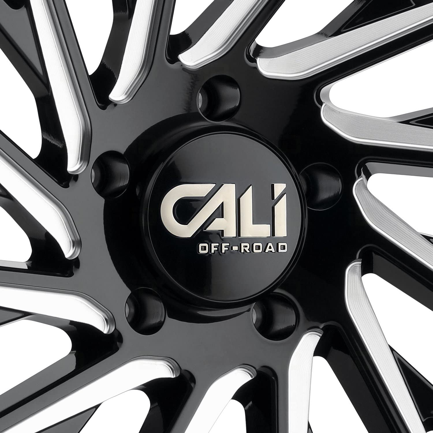 9114-24470BM CALI OFF-ROAD Purge 9114 Gloss Black/Milled 24X14 8-170 -76mm 125.2mm