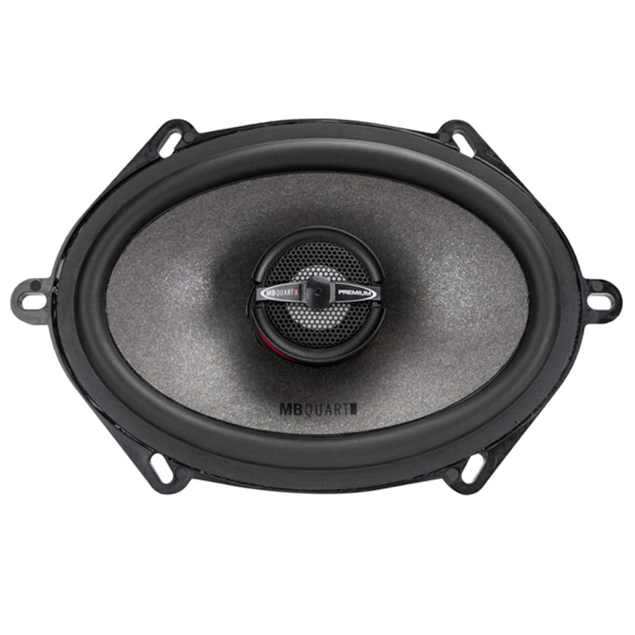 MB Quart Premium Car Speakers PK1-168 (Black, Pair) – 5x7-6x8 Inch Coaxial Speaker System, 220 Watt, 2-Way Car Audio, 4 OHMS (Grills Not Included)