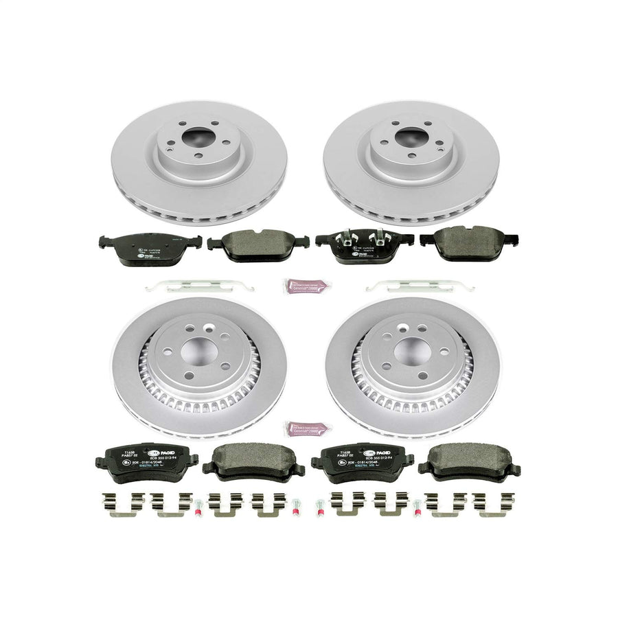 Power Stop ESK5703 Euro-Stop Front & Rear Brake Kit For Volvo XC60 2010-2015 [Model Specific]