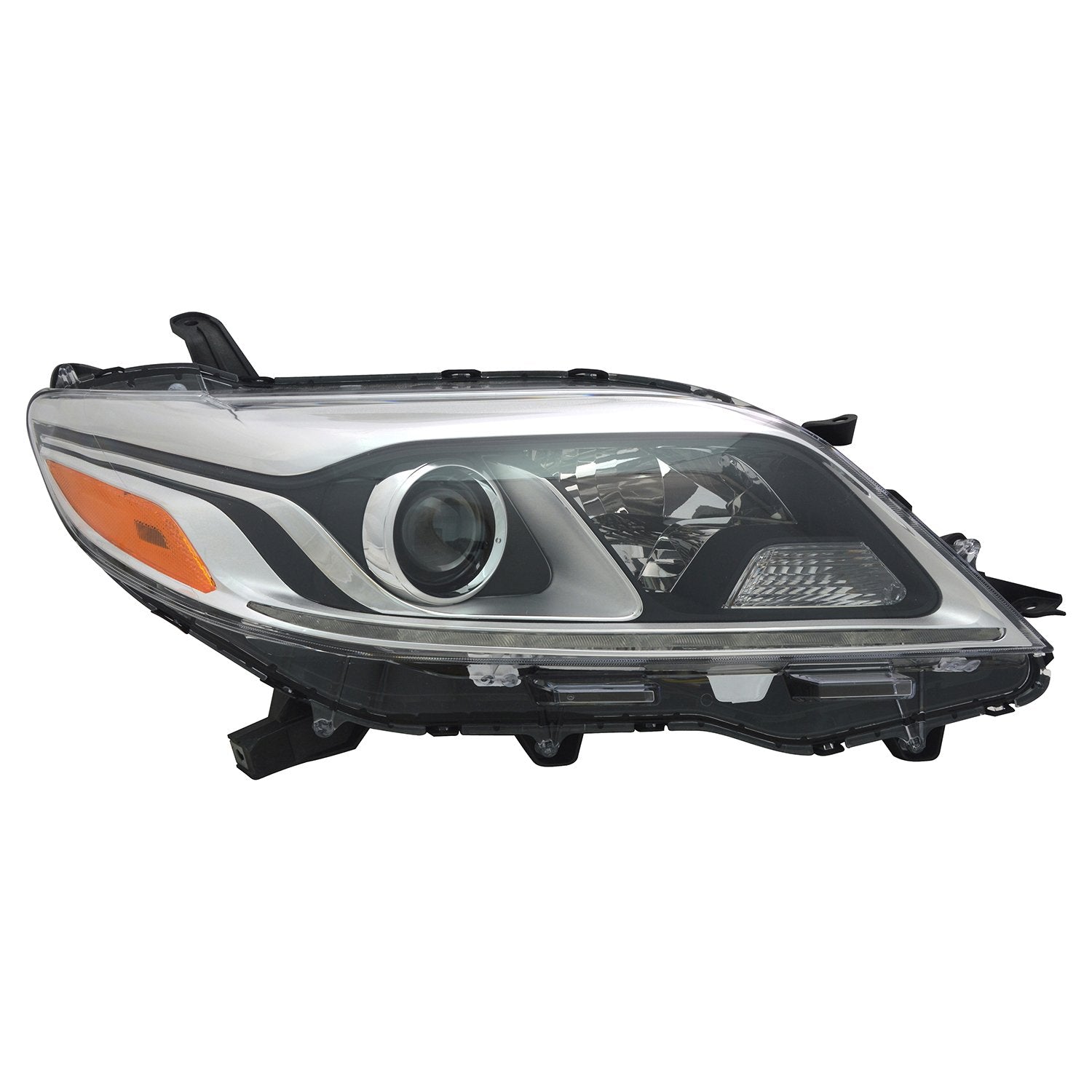 Right TYC Headlight Assembly Compatible with 2015-2020 Toyota Sienna