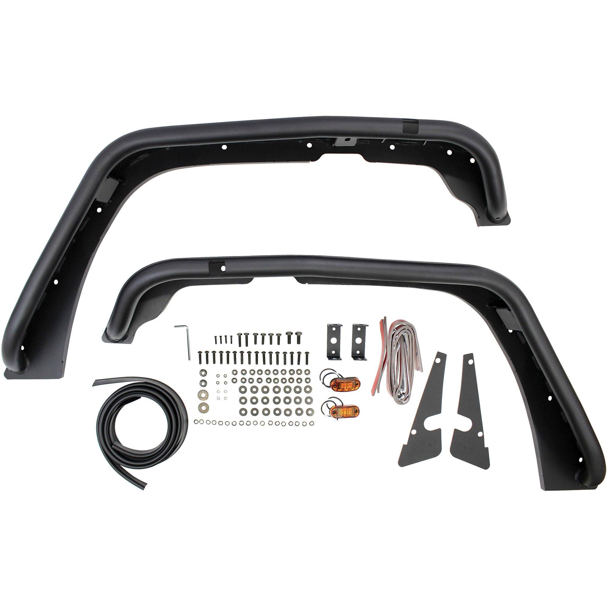 62-1005 Westin Tube Fenders Front fits 2007-2018 Wrangler JK